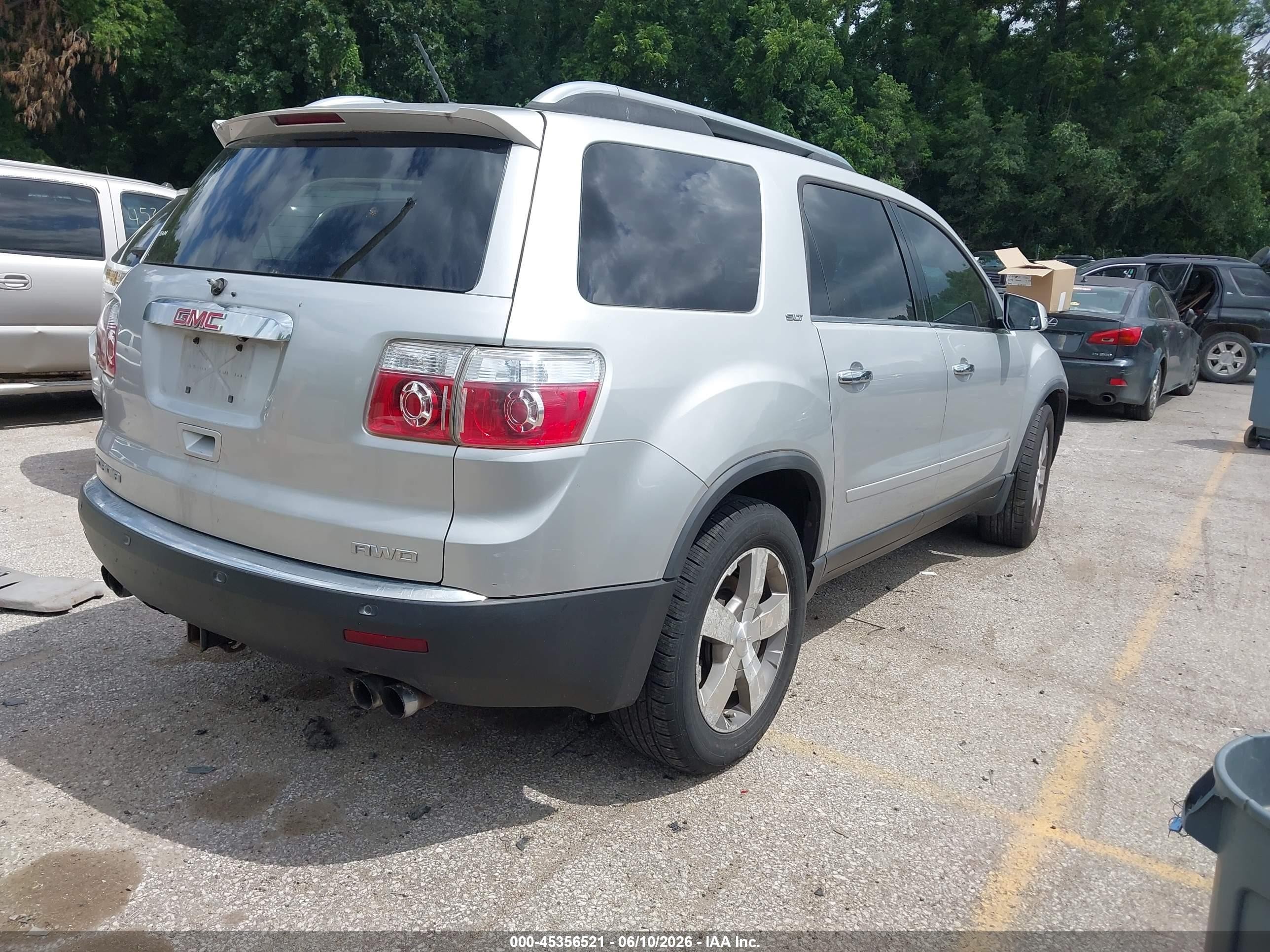 2009 Gmc Acadia Slt-2 Gray vin: 1GKEV33D29J198633