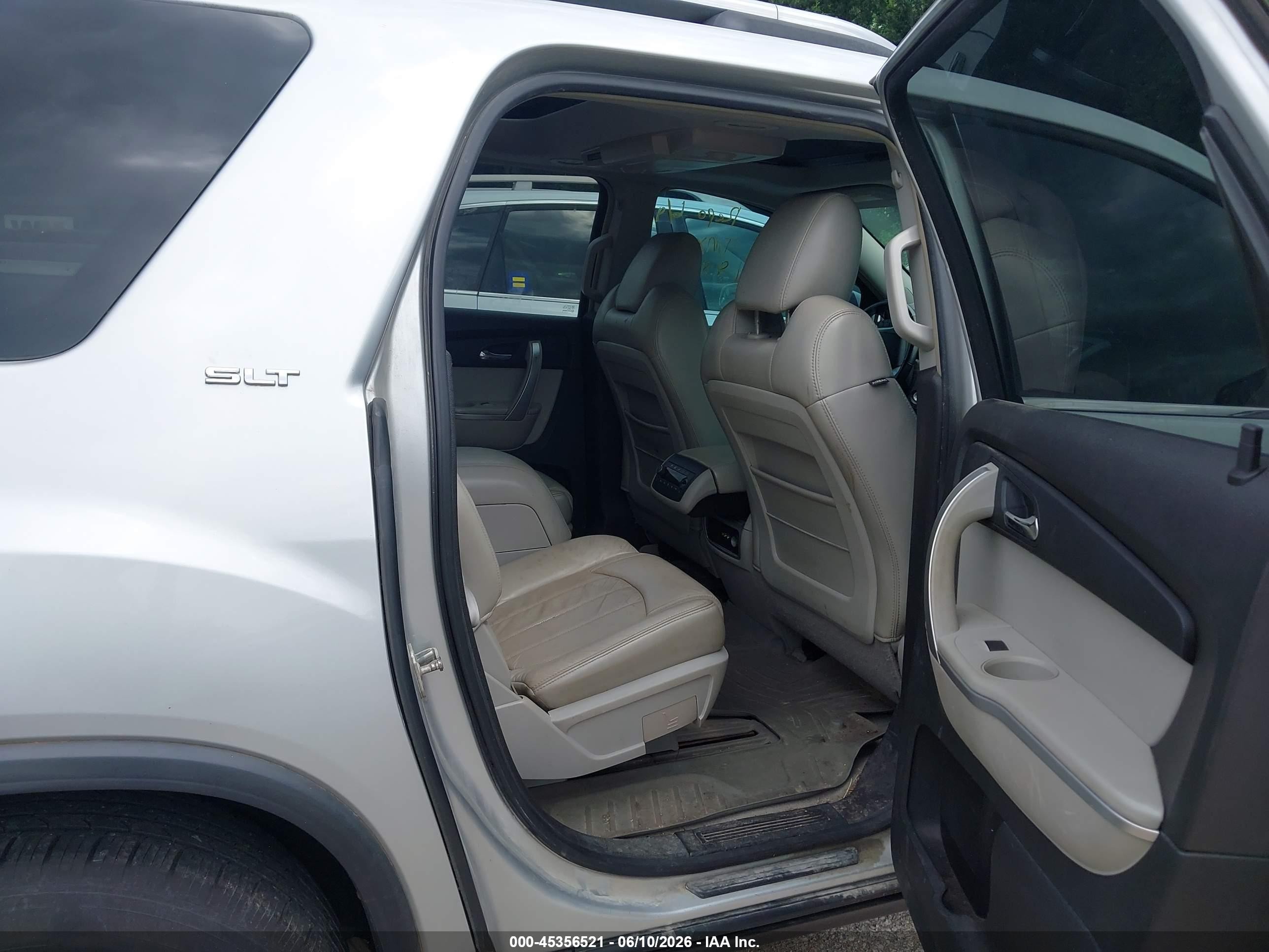 2009 Gmc Acadia Slt-2 Gray vin: 1GKEV33D29J198633