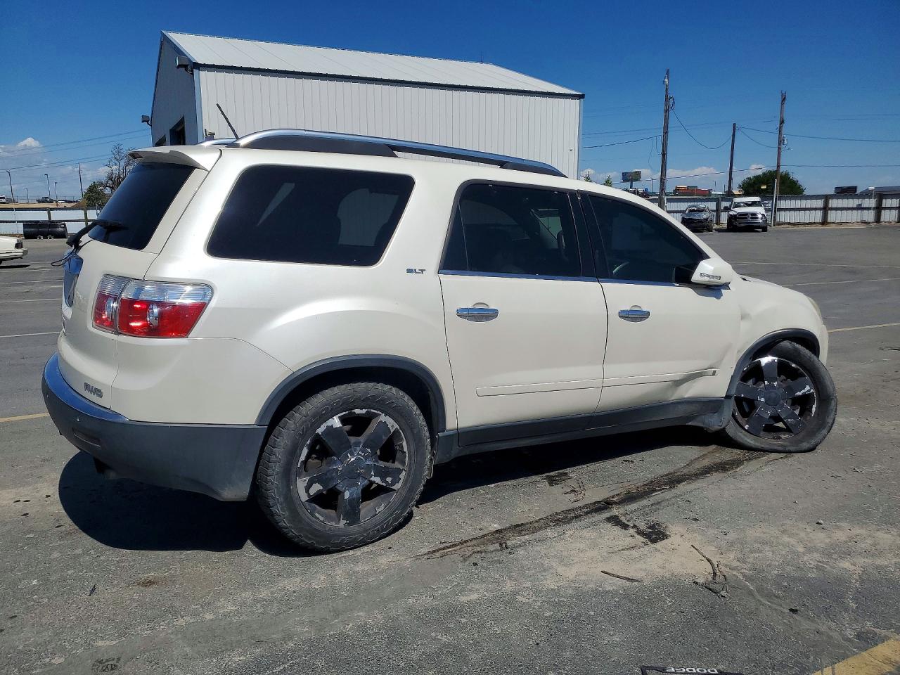 2009 Gmc Acadia Slt-2 White vin: 1GKEV33D39J178780