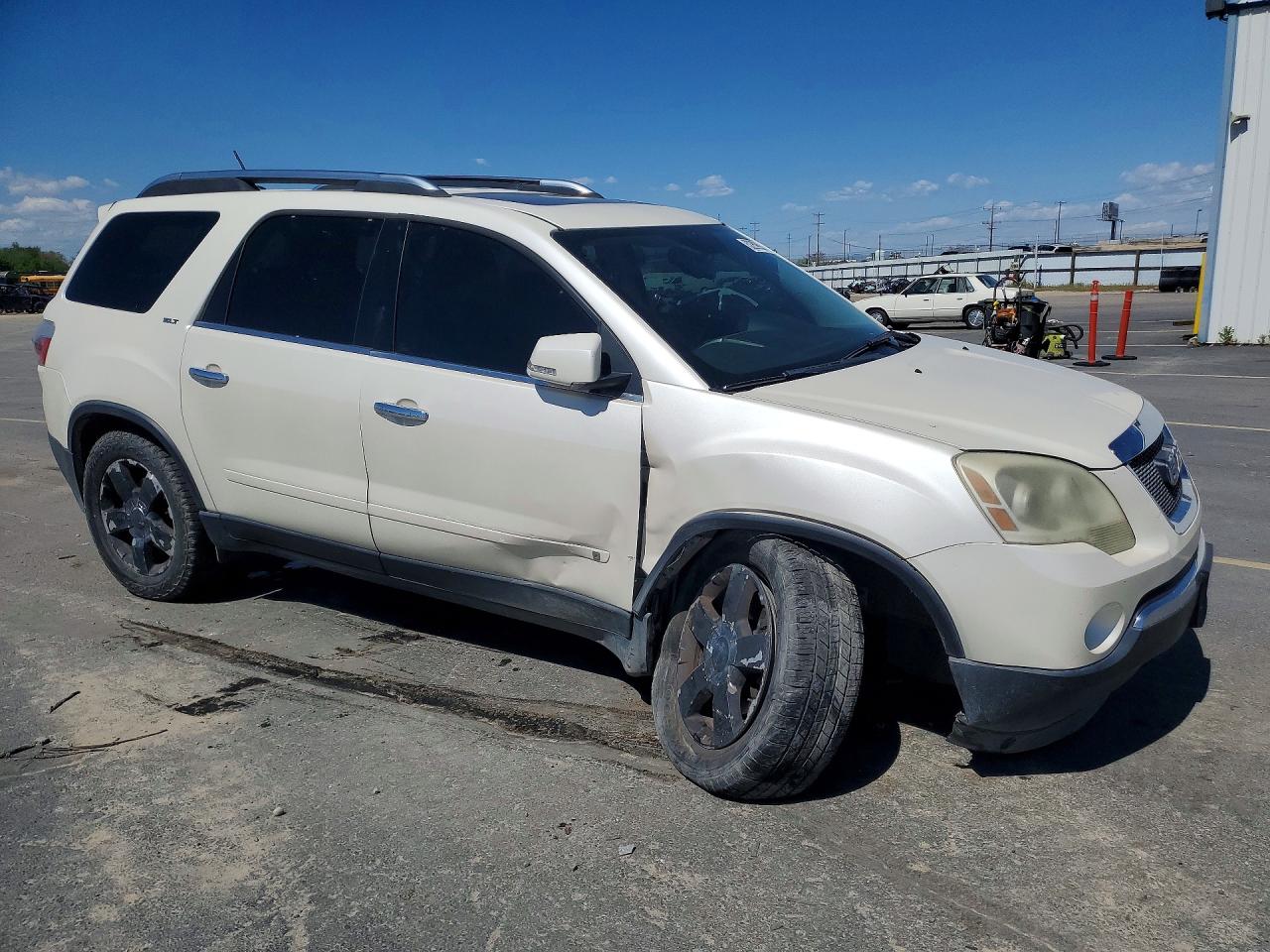 2009 Gmc Acadia Slt-2 White vin: 1GKEV33D39J178780