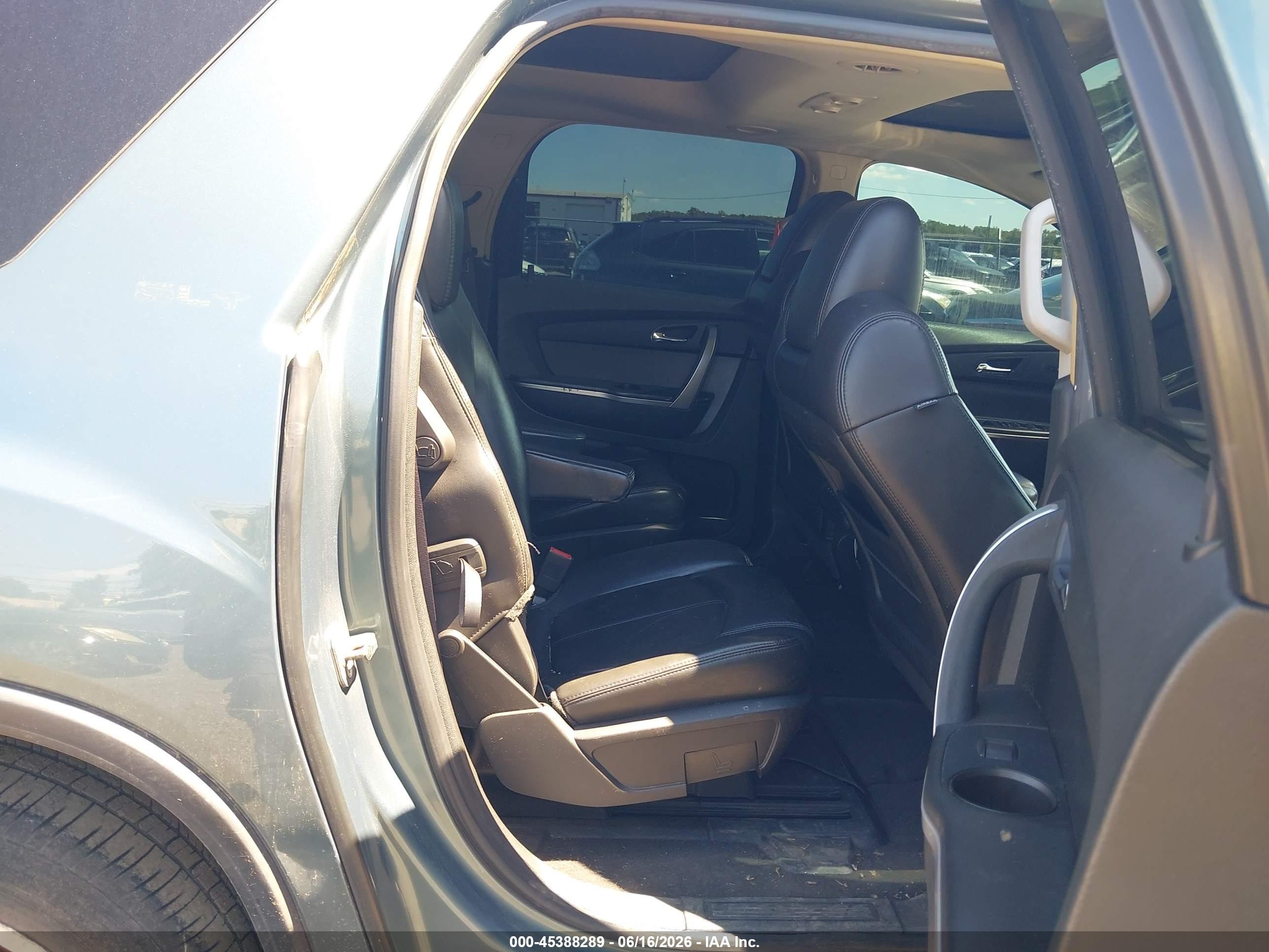 2009 Gmc Acadia Slt-2 Light Blue vin: 1GKEV33D99J135884