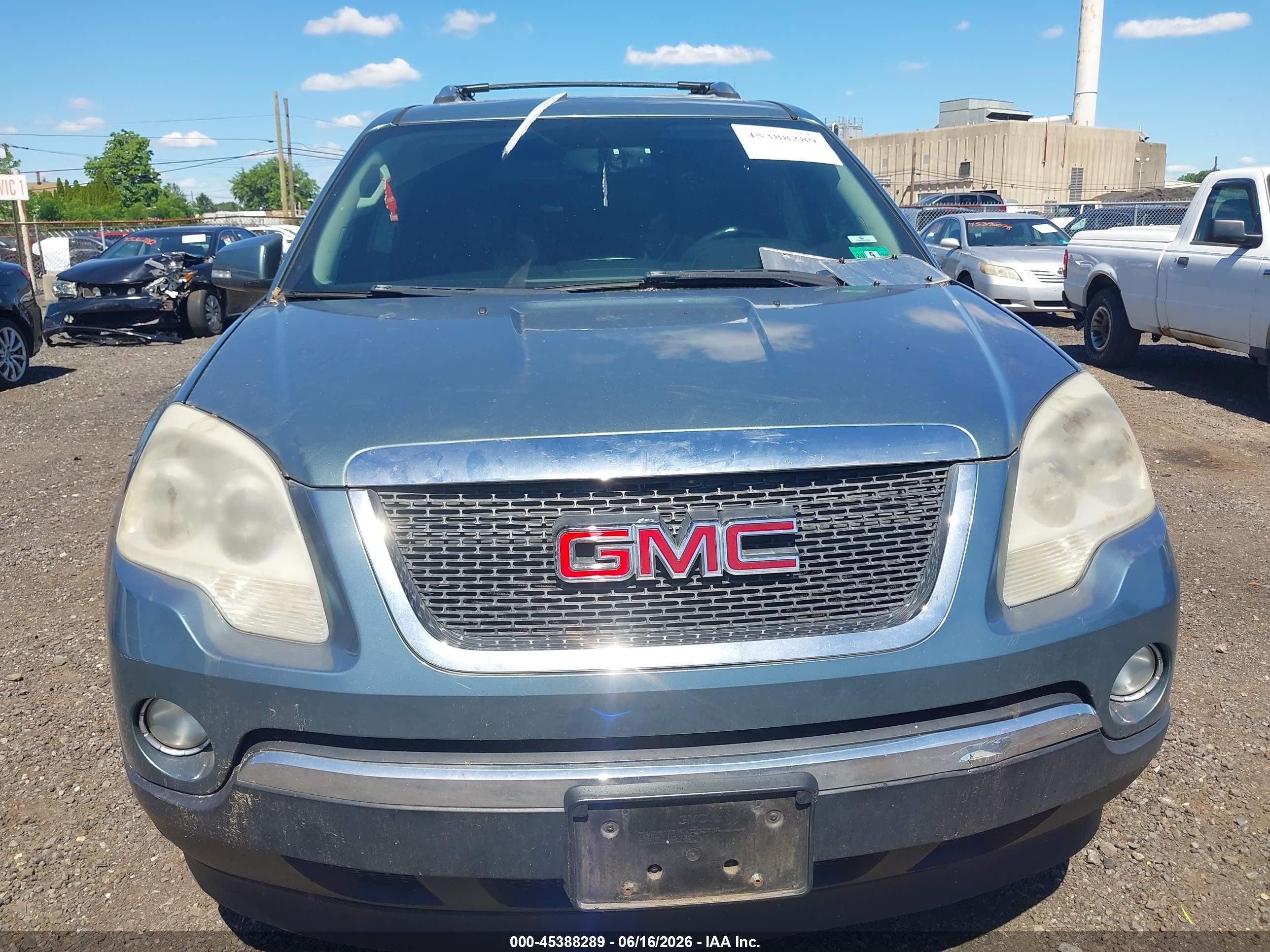 2009 Gmc Acadia Slt-2 Light Blue vin: 1GKEV33D99J135884