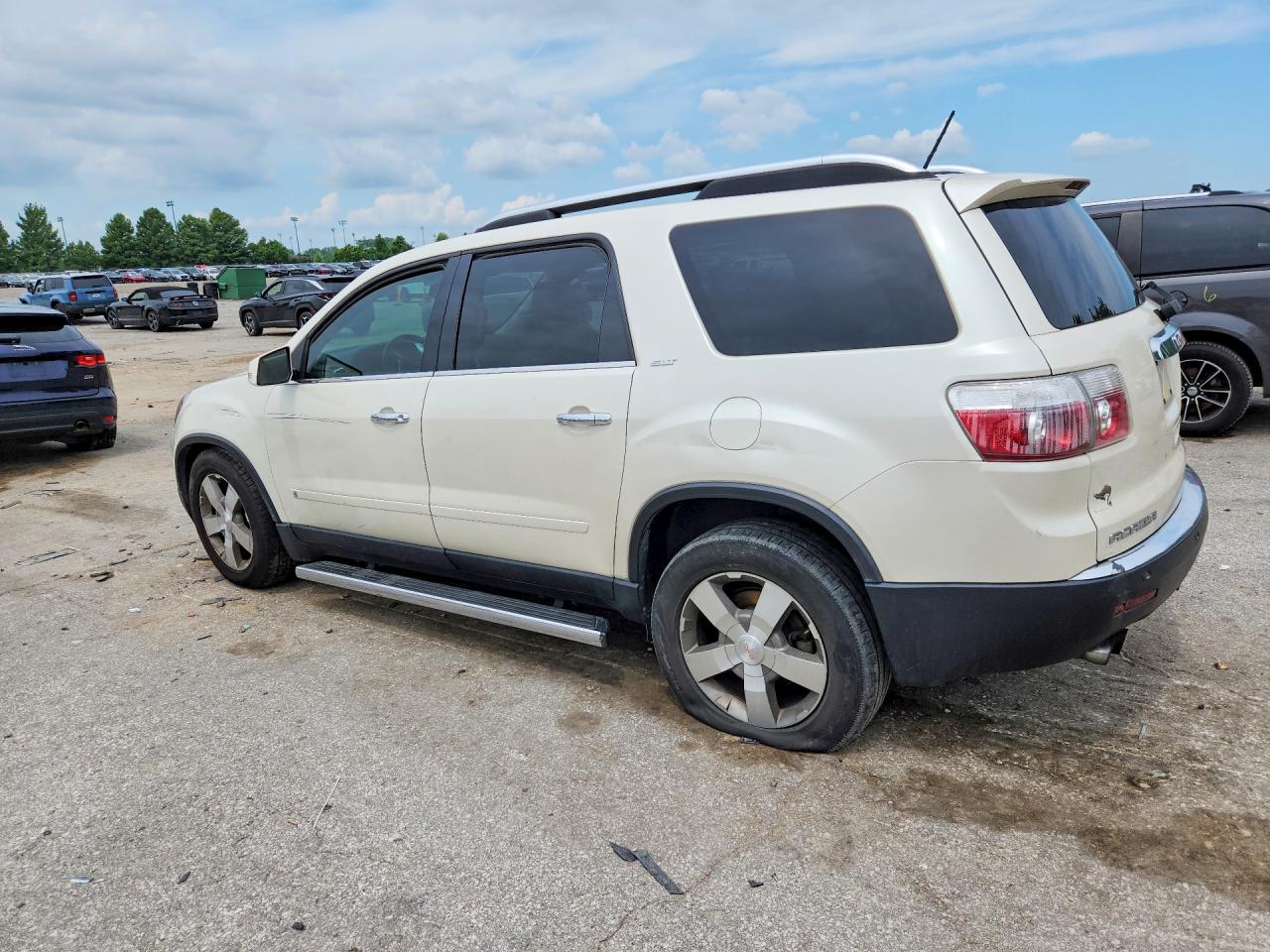 2009 Gmc Acadia Slt-2 White vin: 1GKEV33DX9J135084