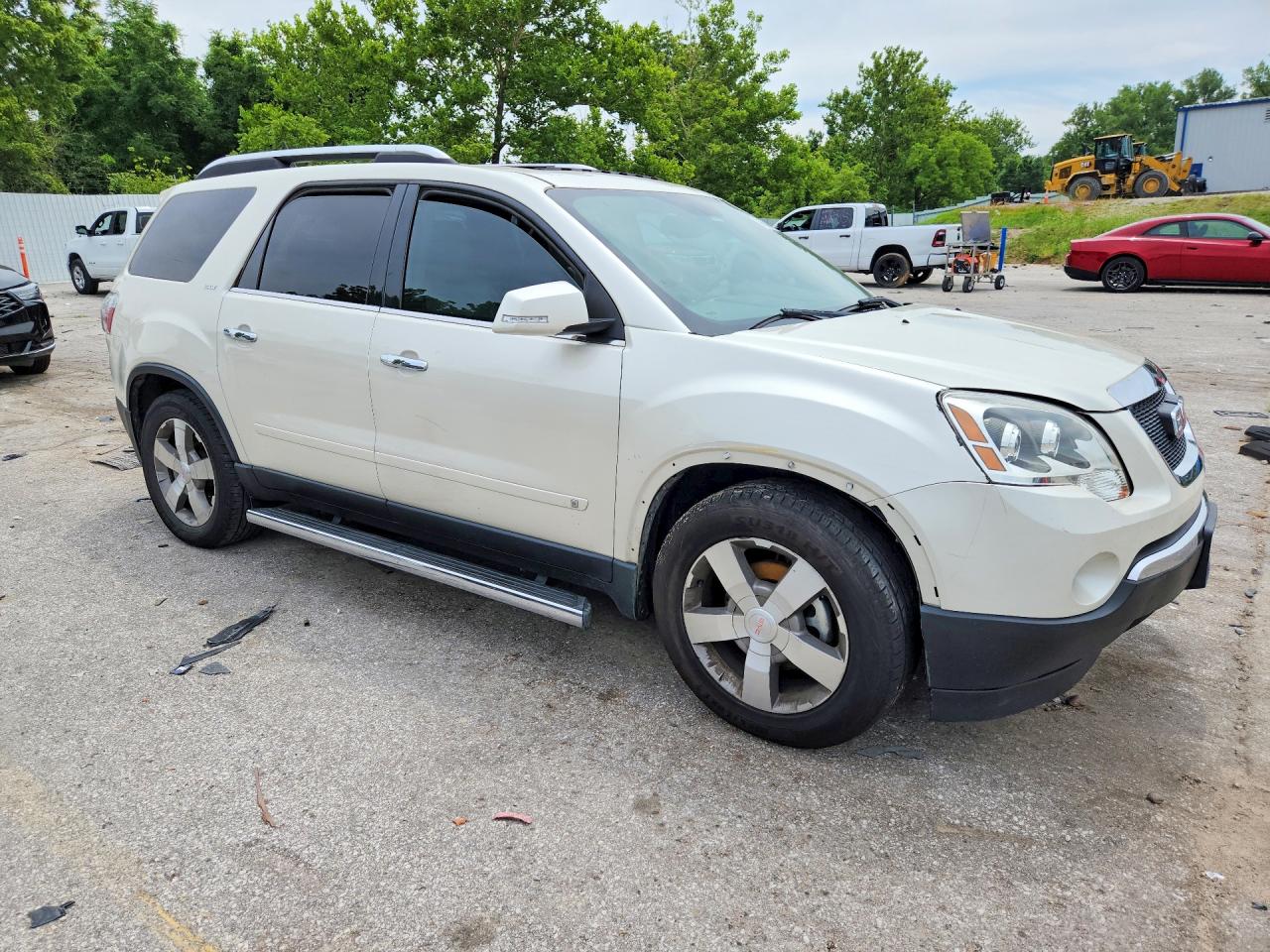 2009 Gmc Acadia Slt-2 White vin: 1GKEV33DX9J135084