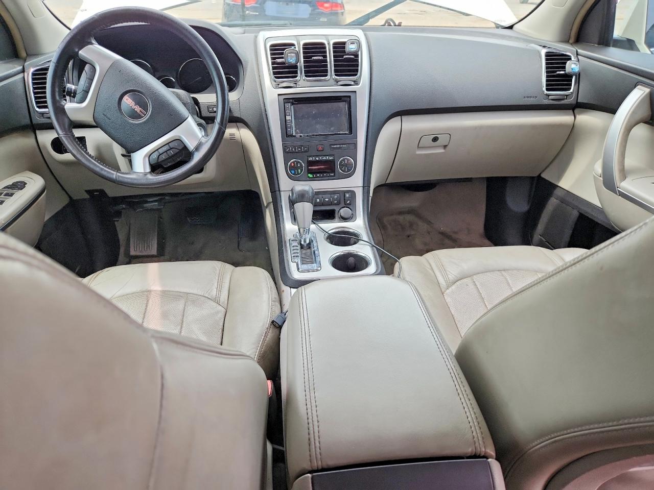 2009 Gmc Acadia Slt-2 White vin: 1GKEV33DX9J135084