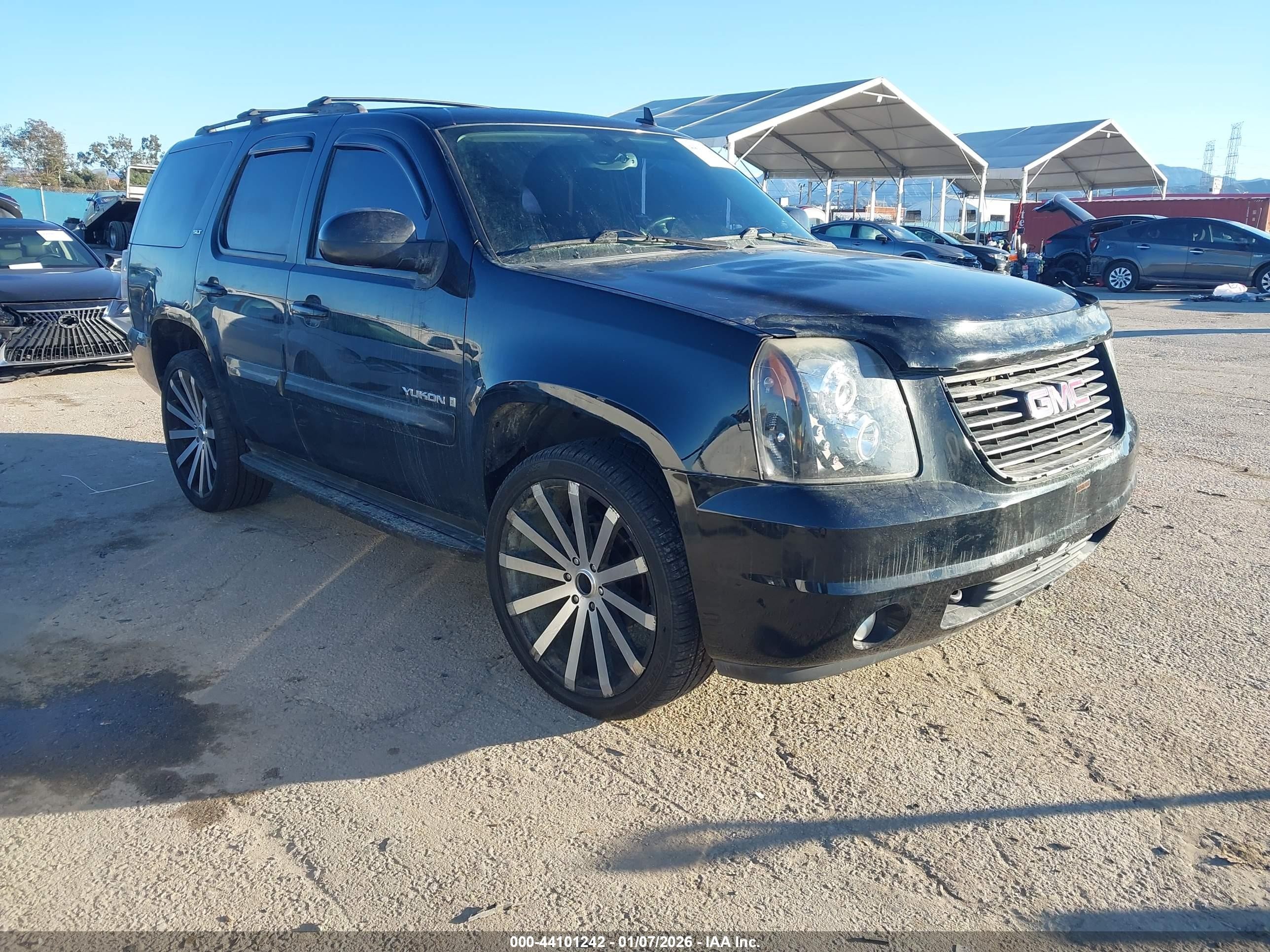 2008 Gmc Yukon Slt Black vin: 1GKFC13008R226893