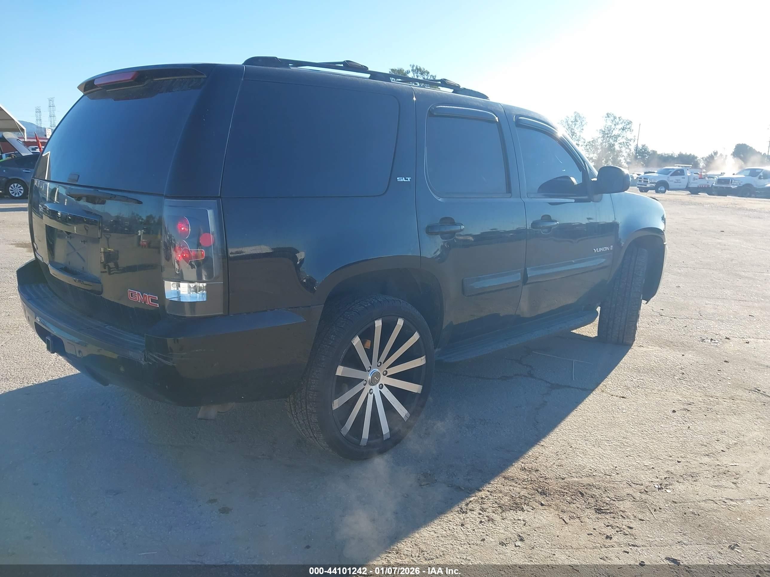 2008 Gmc Yukon Slt Black vin: 1GKFC13008R226893