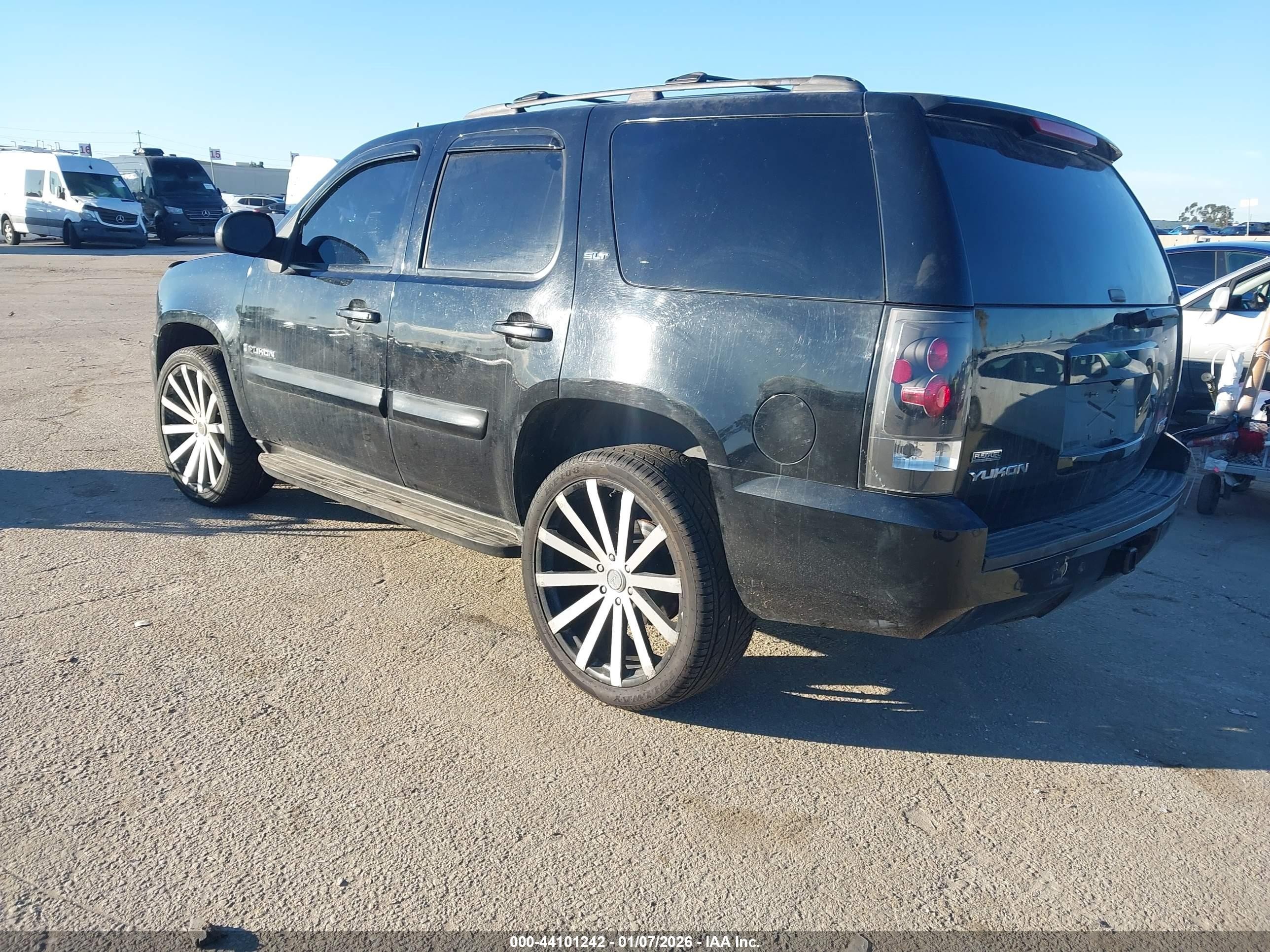 2008 Gmc Yukon Slt Black vin: 1GKFC13008R226893