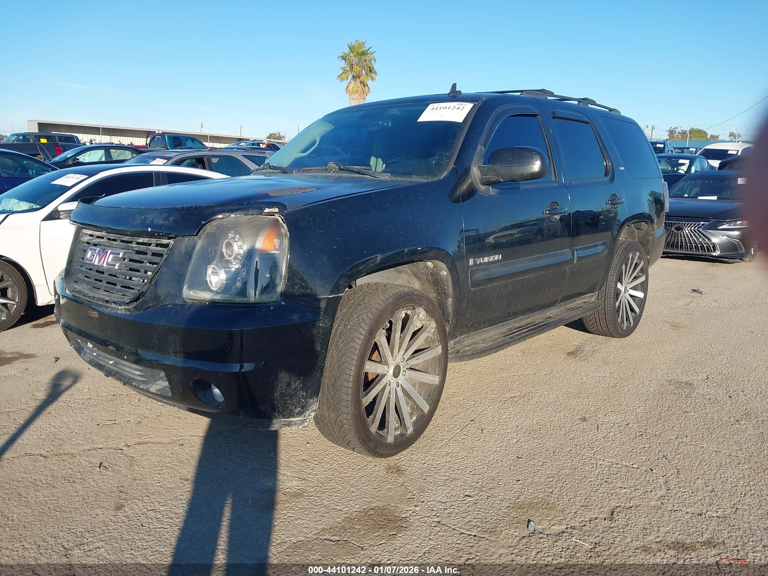 2008 Gmc Yukon Slt Black vin: 1GKFC13008R226893