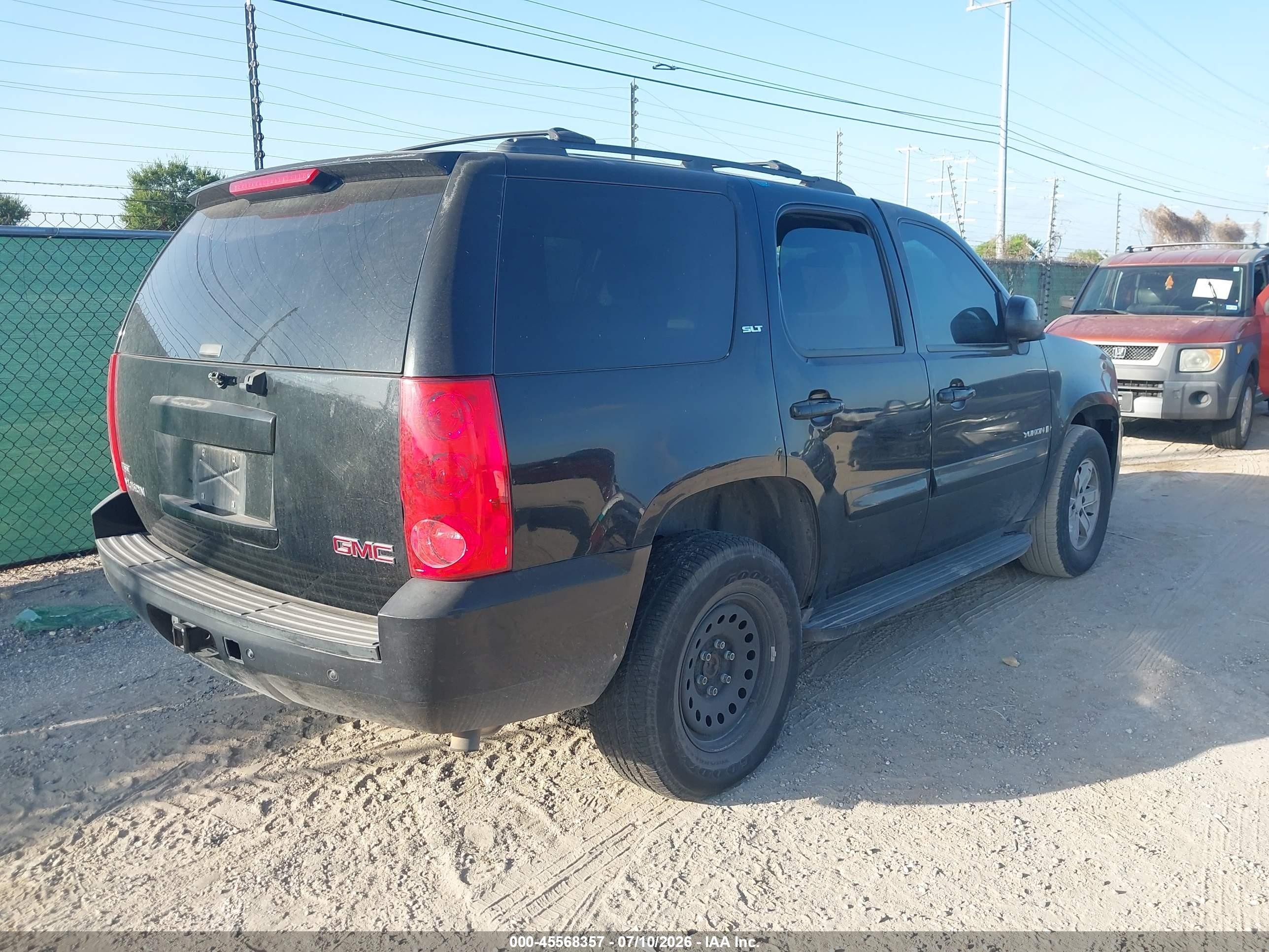 2008 Gmc Yukon Slt Black vin: 1GKFC13018R121022