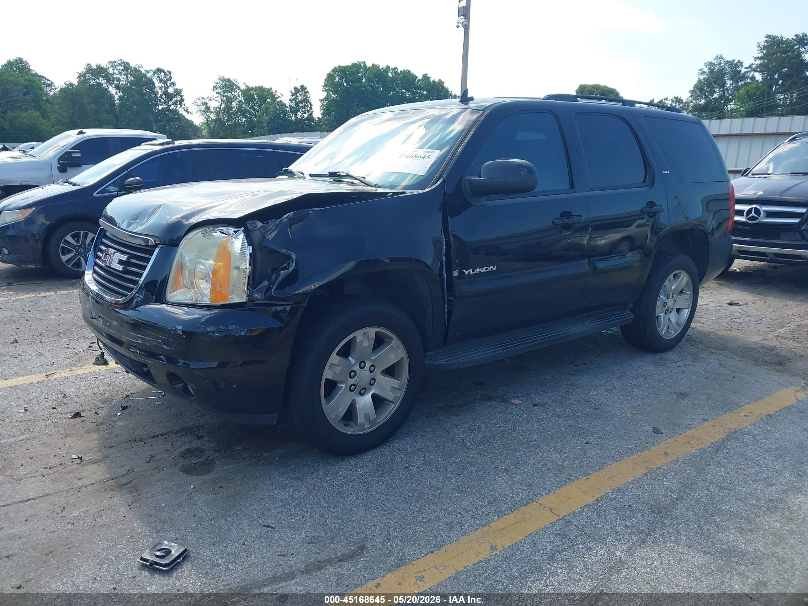 2007 Gmc Yukon Slt Black vin: 1GKFC13027R344846