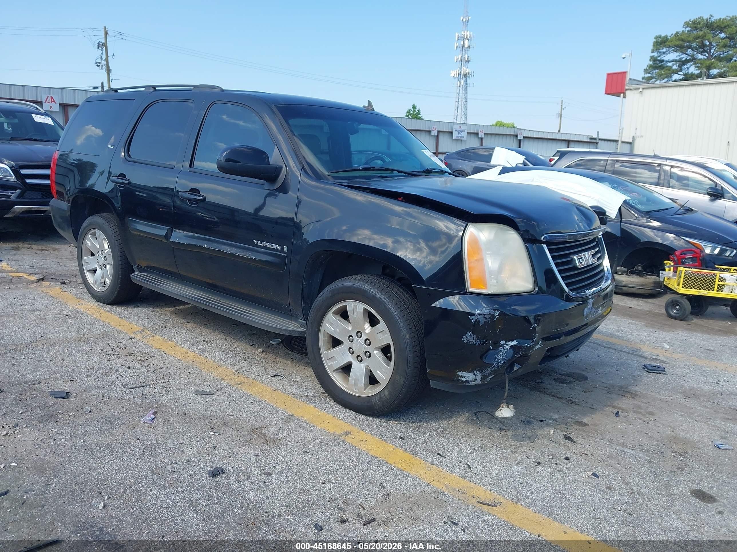 2007 Gmc Yukon Slt Black vin: 1GKFC13027R344846
