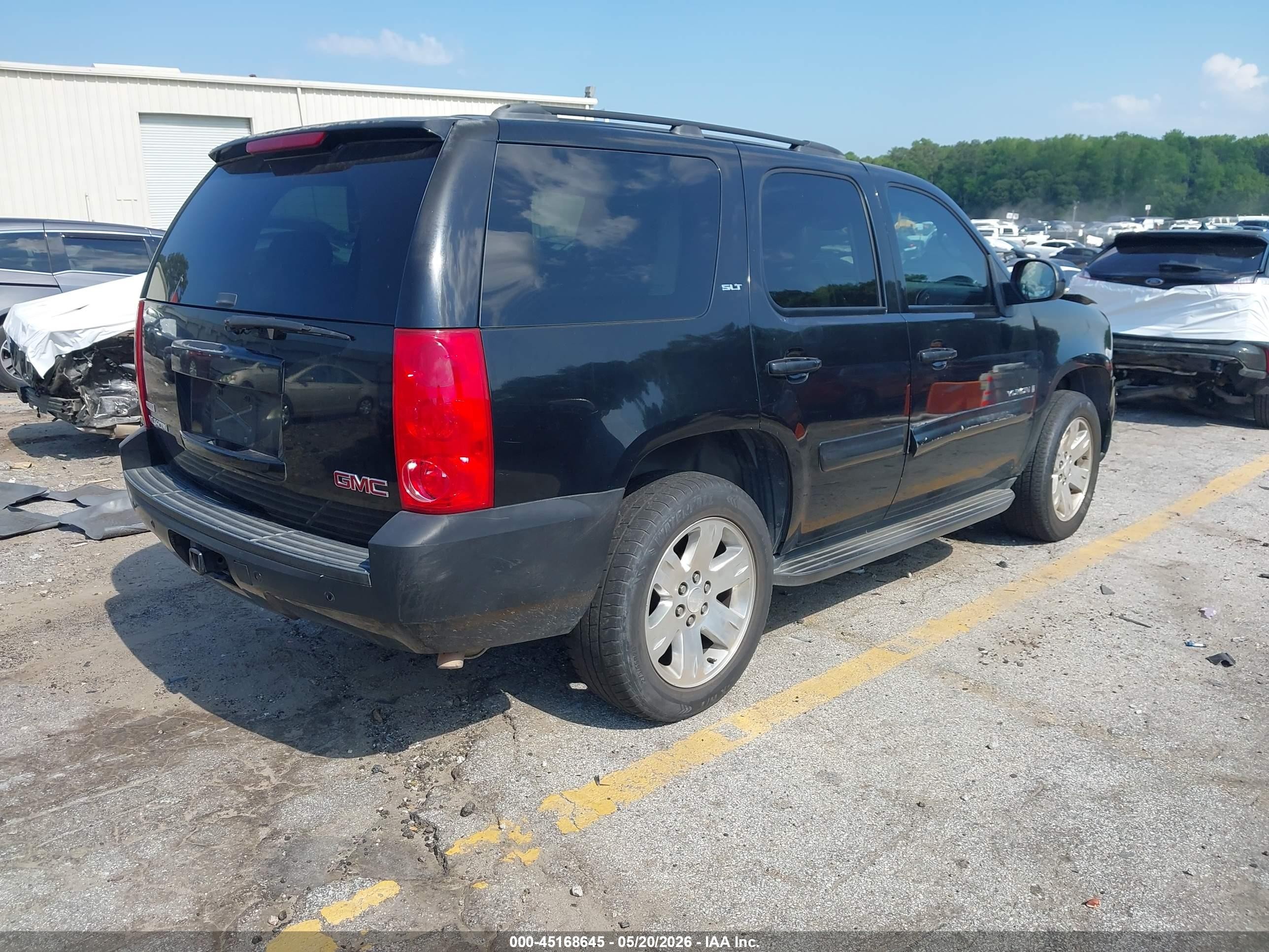2007 Gmc Yukon Slt Black vin: 1GKFC13027R344846