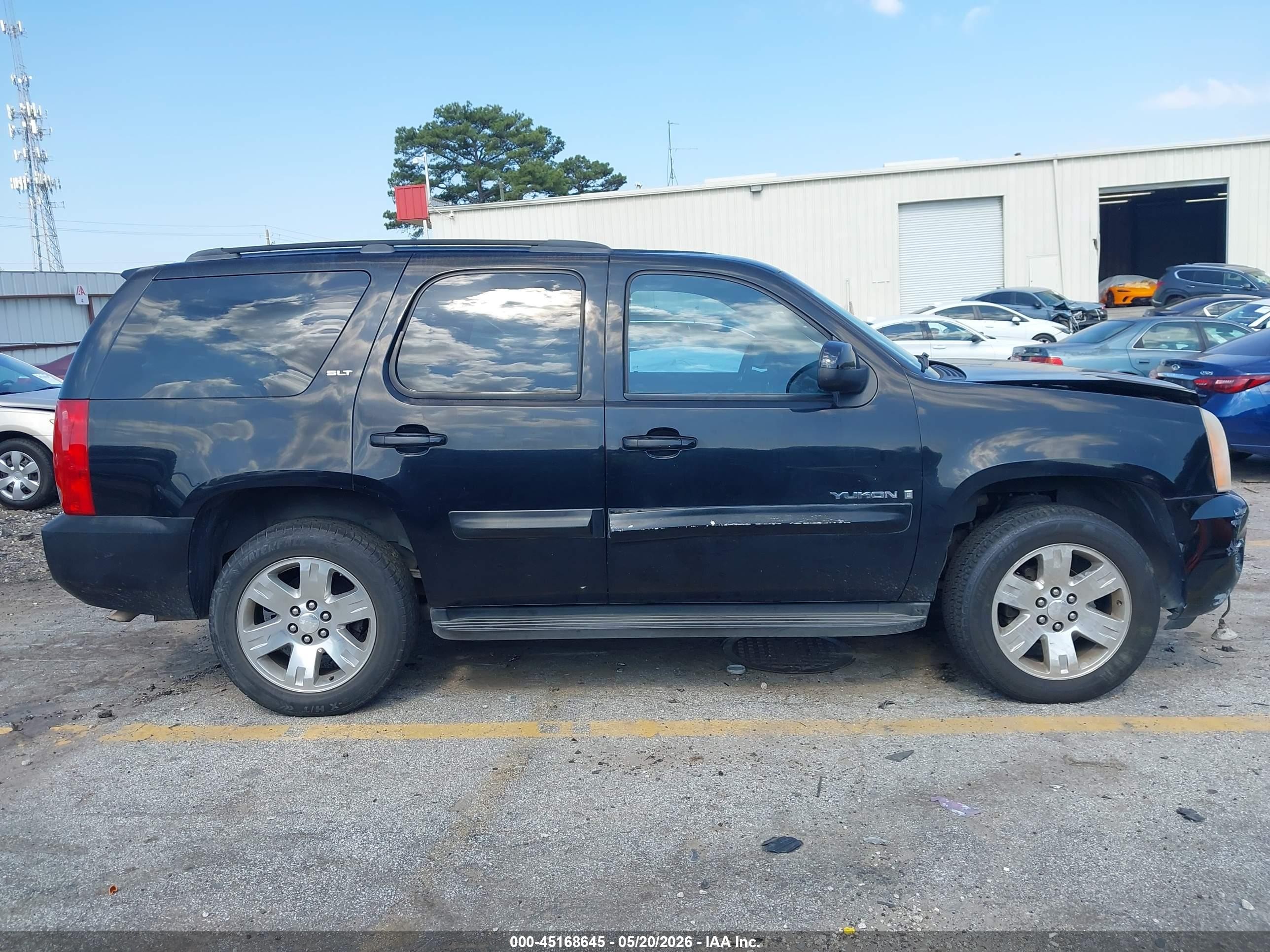 2007 Gmc Yukon Slt Black vin: 1GKFC13027R344846