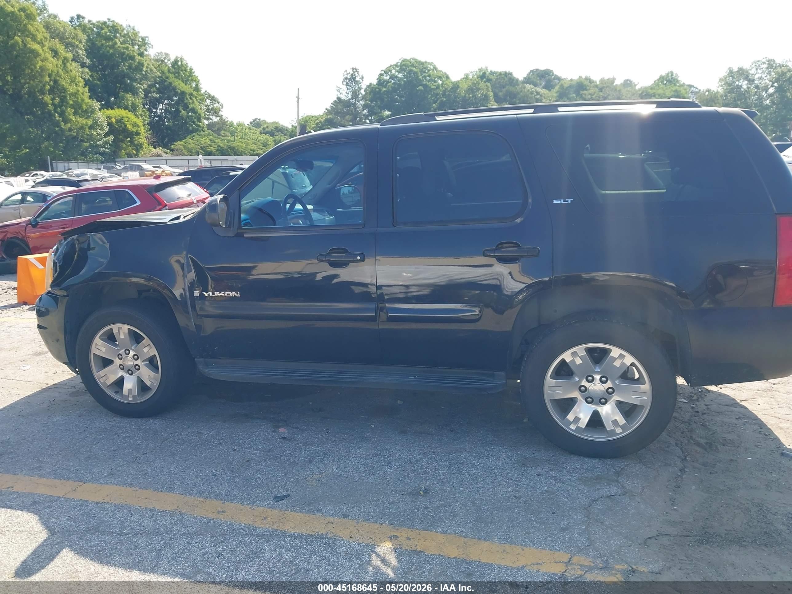 2007 Gmc Yukon Slt Black vin: 1GKFC13027R344846