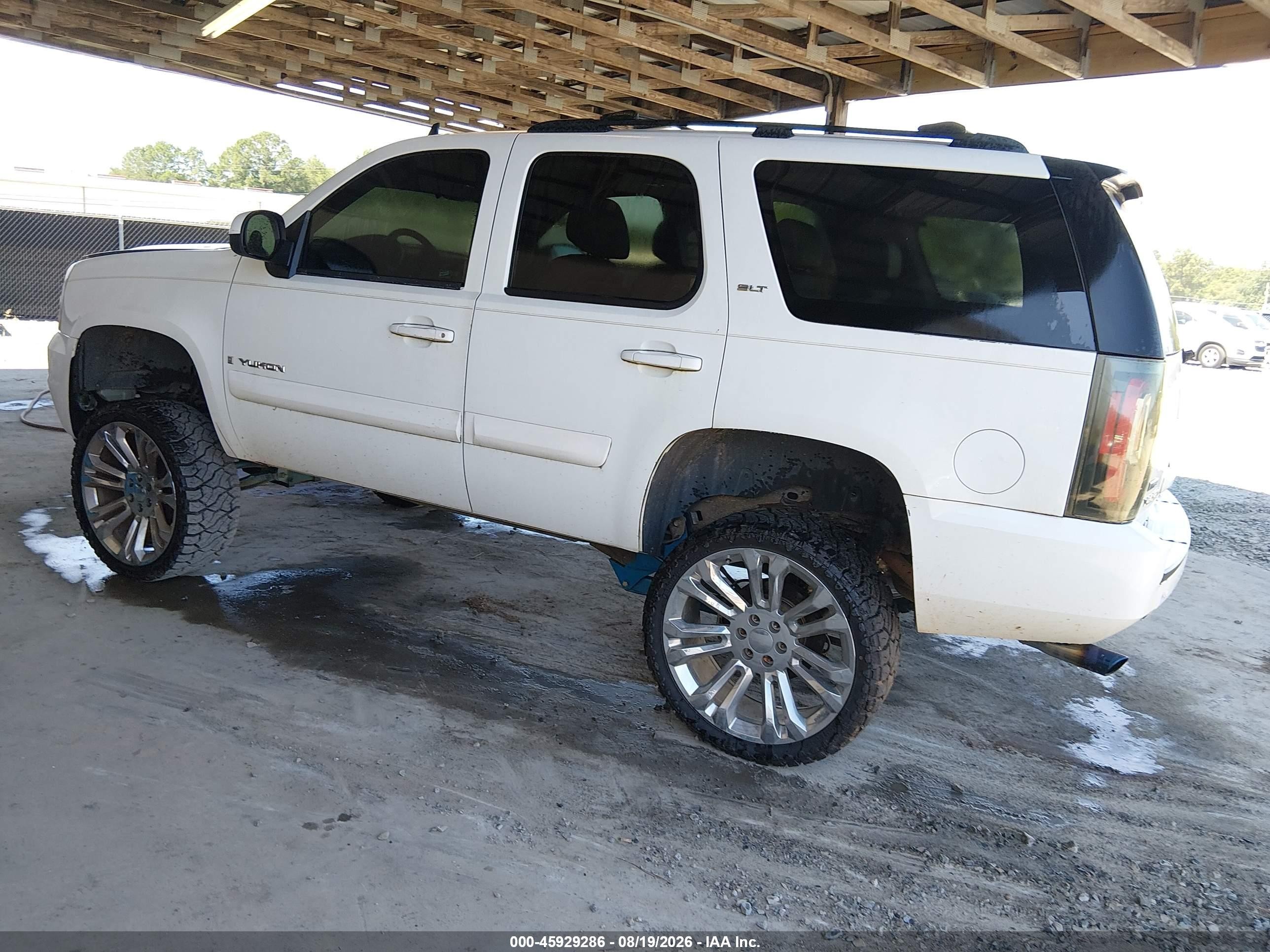 2007 Gmc Yukon Slt White vin: 1GKFC13067J384295