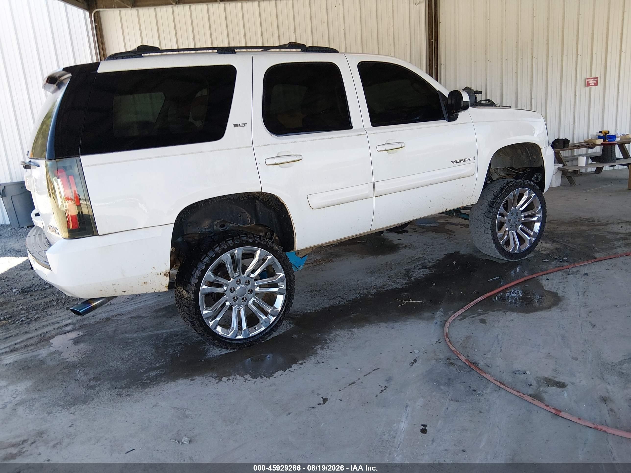 2007 Gmc Yukon Slt White vin: 1GKFC13067J384295