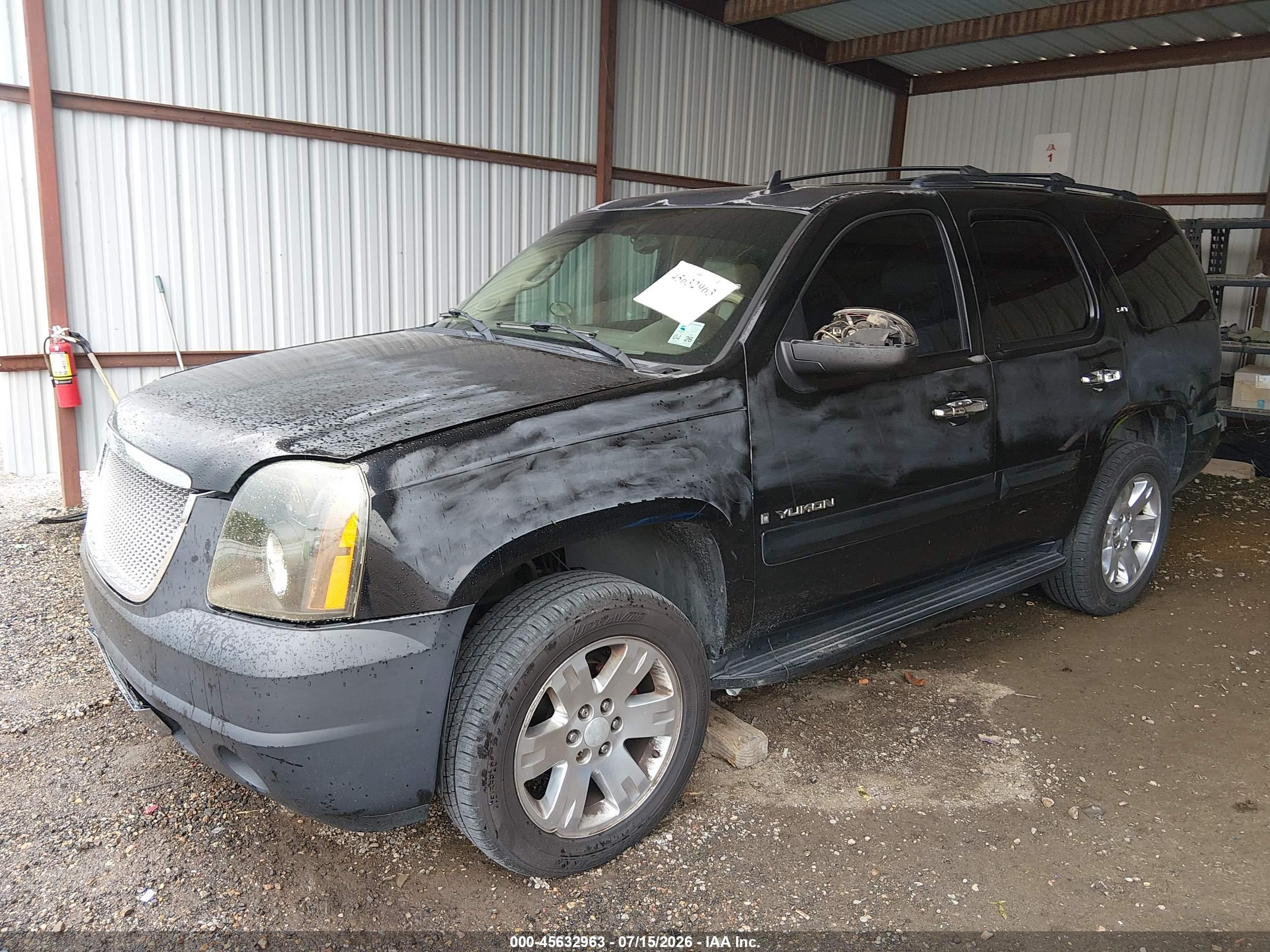 2007 Gmc Yukon Slt Black vin: 1GKFC13067J405520