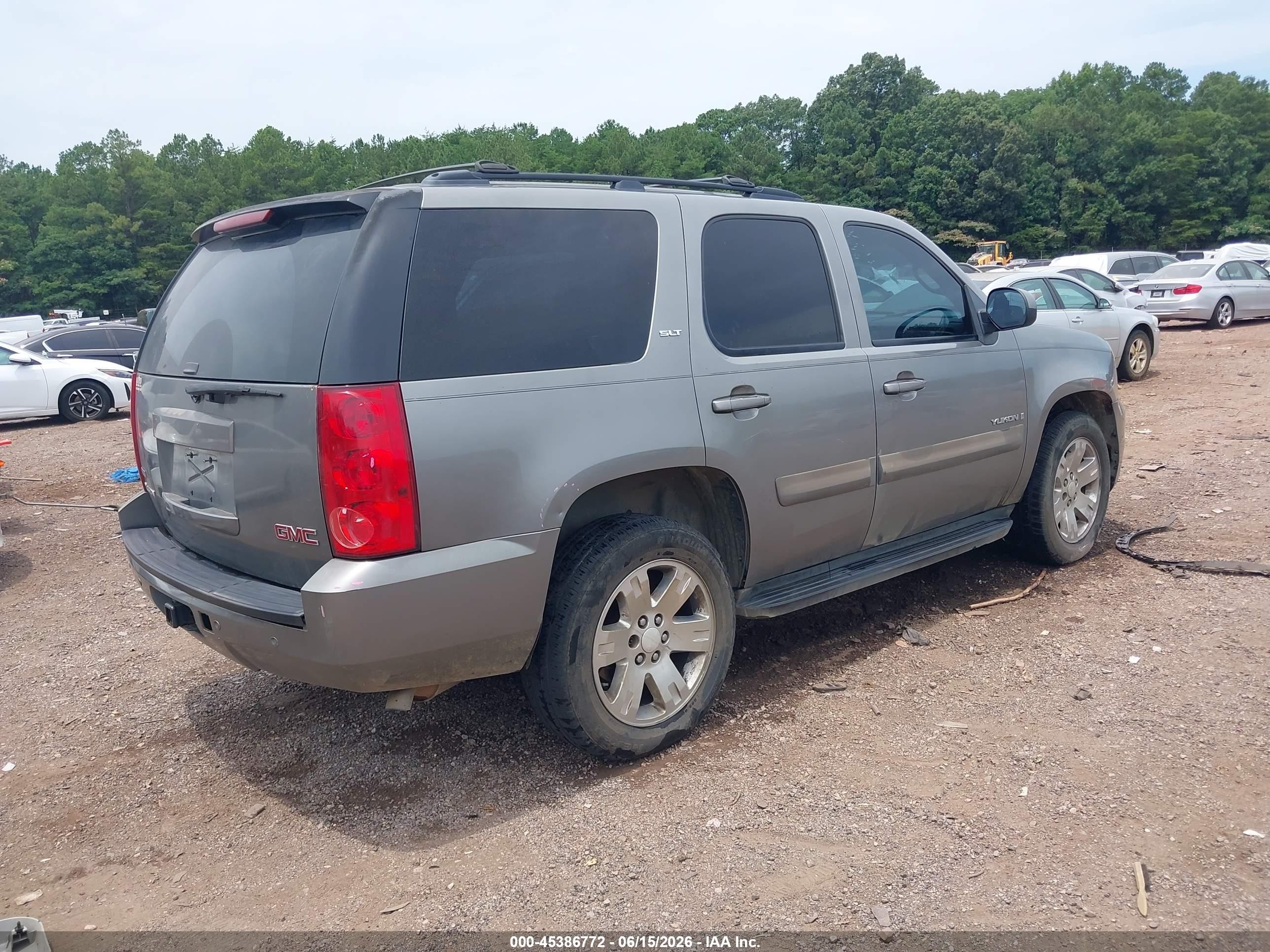 2008 Gmc Yukon Slt Gray vin: 1GKFC13088R165244