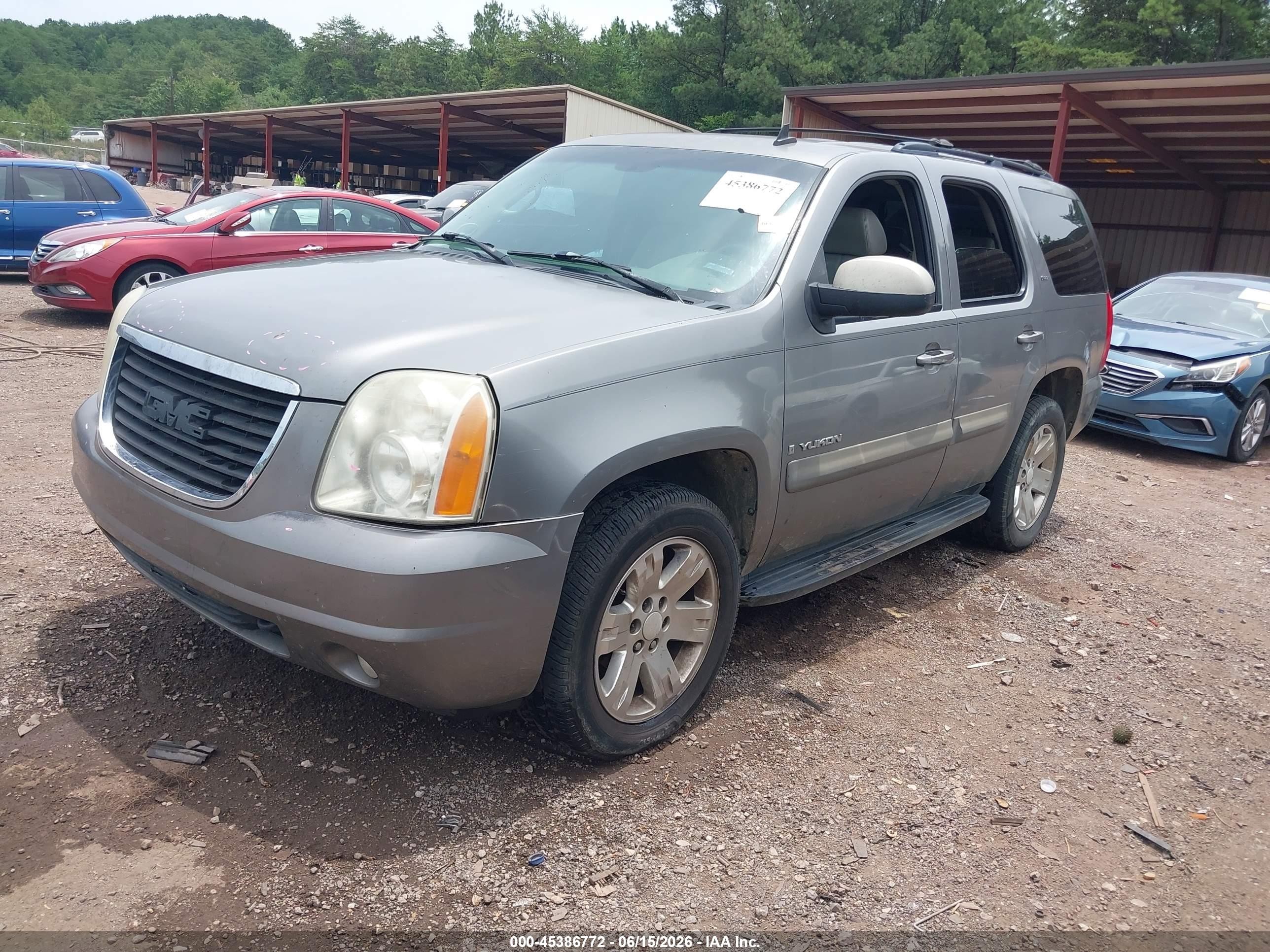 2008 Gmc Yukon Slt Gray vin: 1GKFC13088R165244