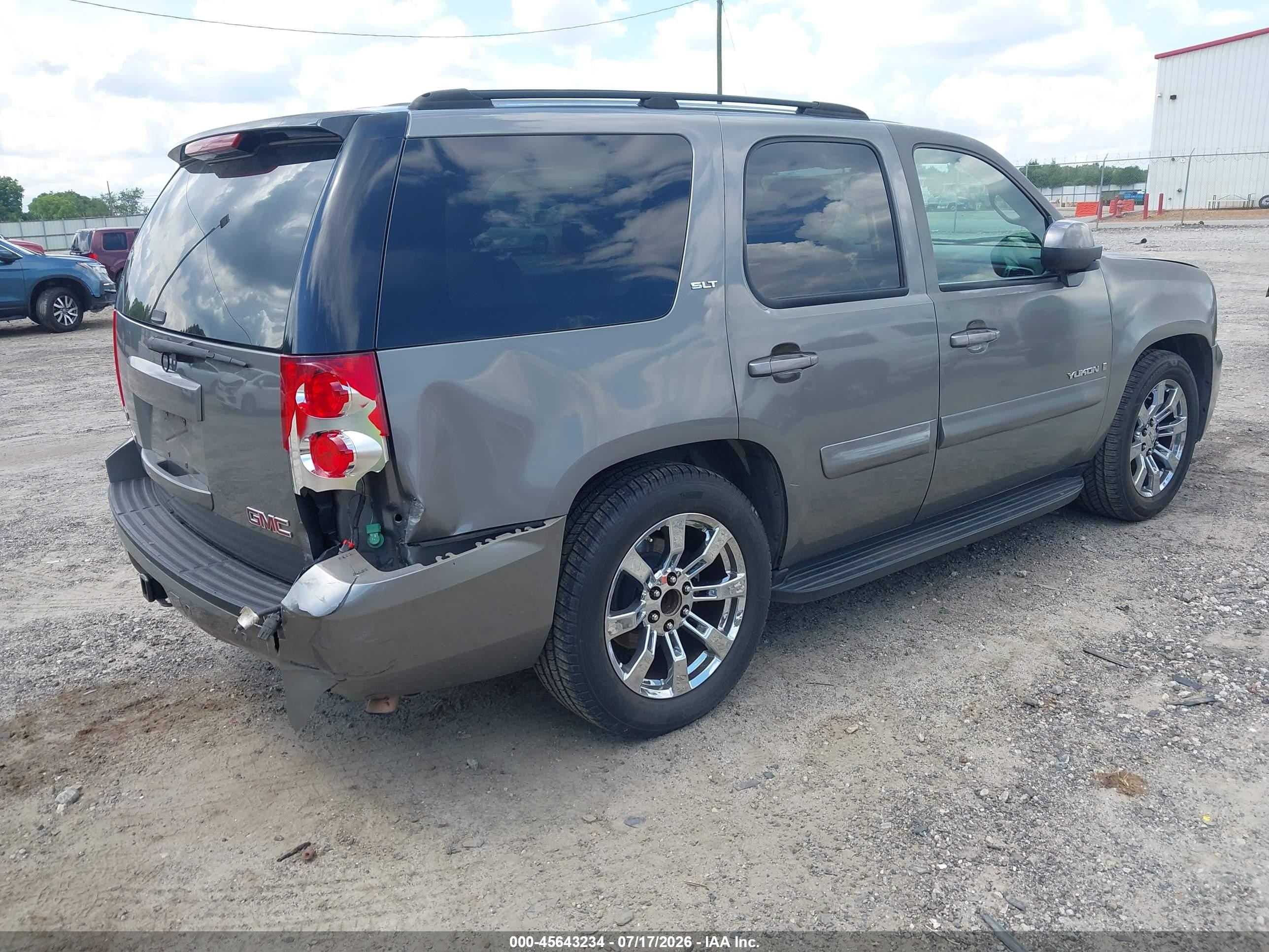 2007 Gmc Yukon Slt Gray vin: 1GKFC13097J182888