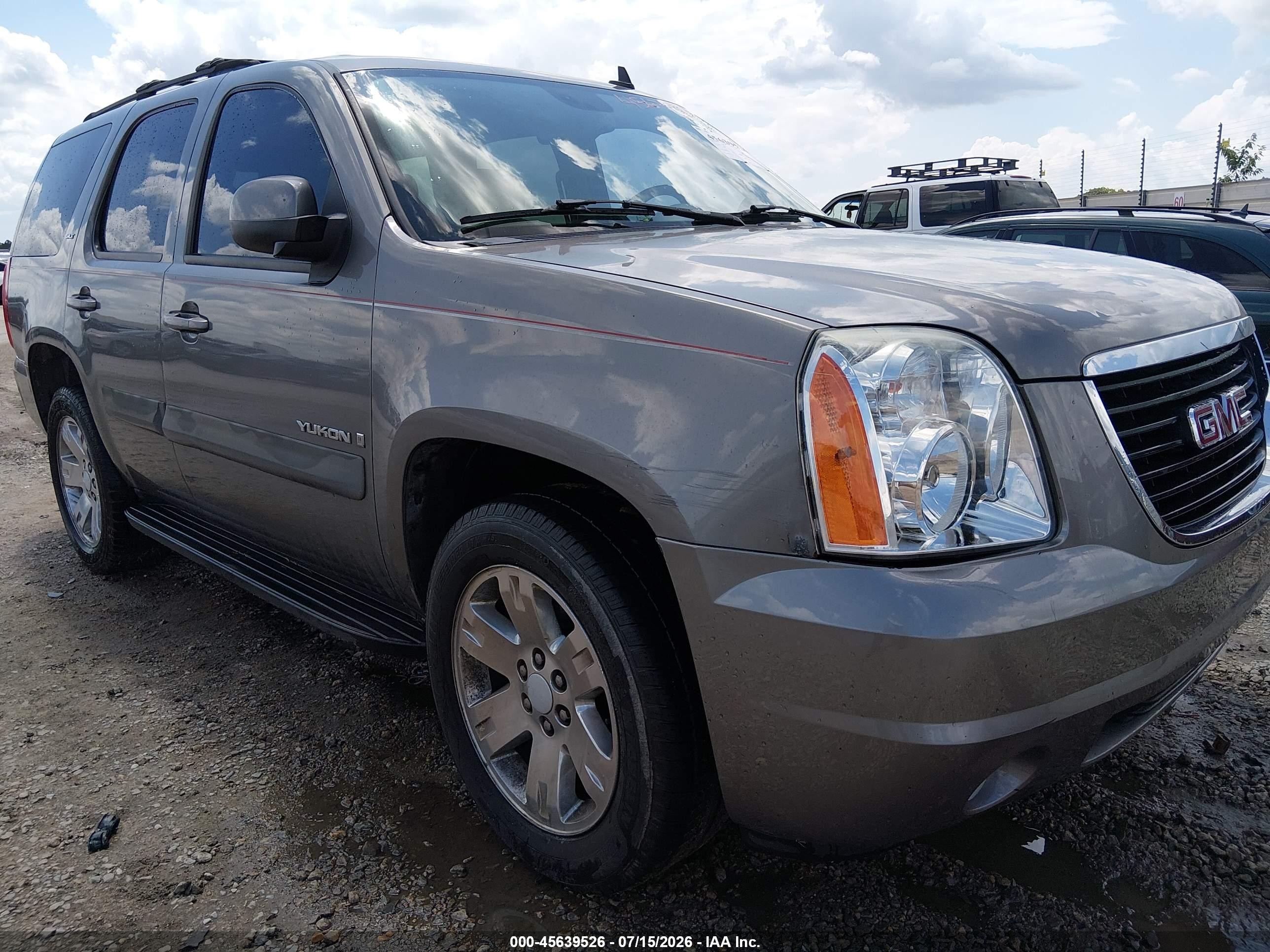 2007 Gmc Yukon Slt Gray vin: 1GKFC13097R248549