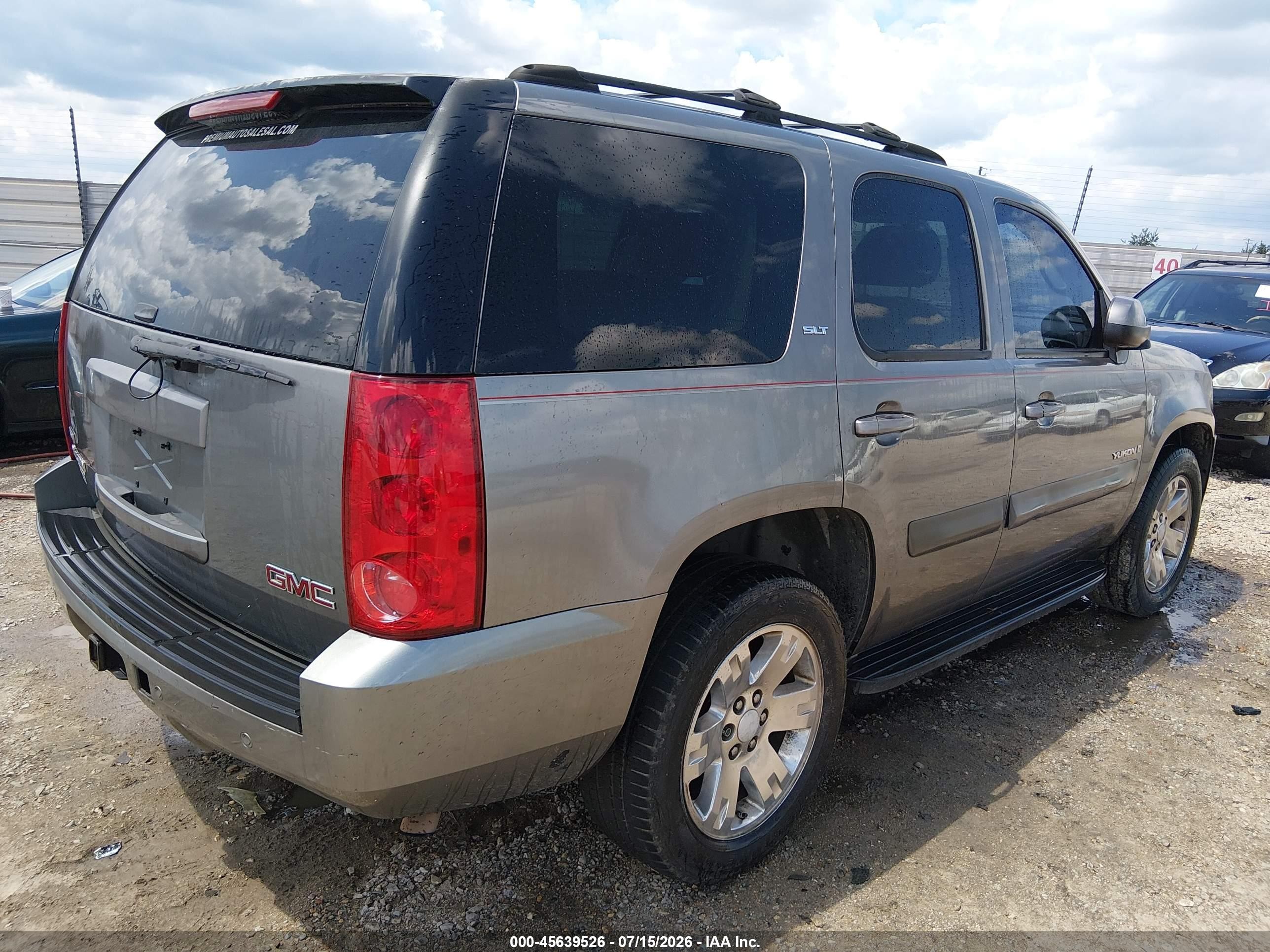 2007 Gmc Yukon Slt Gray vin: 1GKFC13097R248549