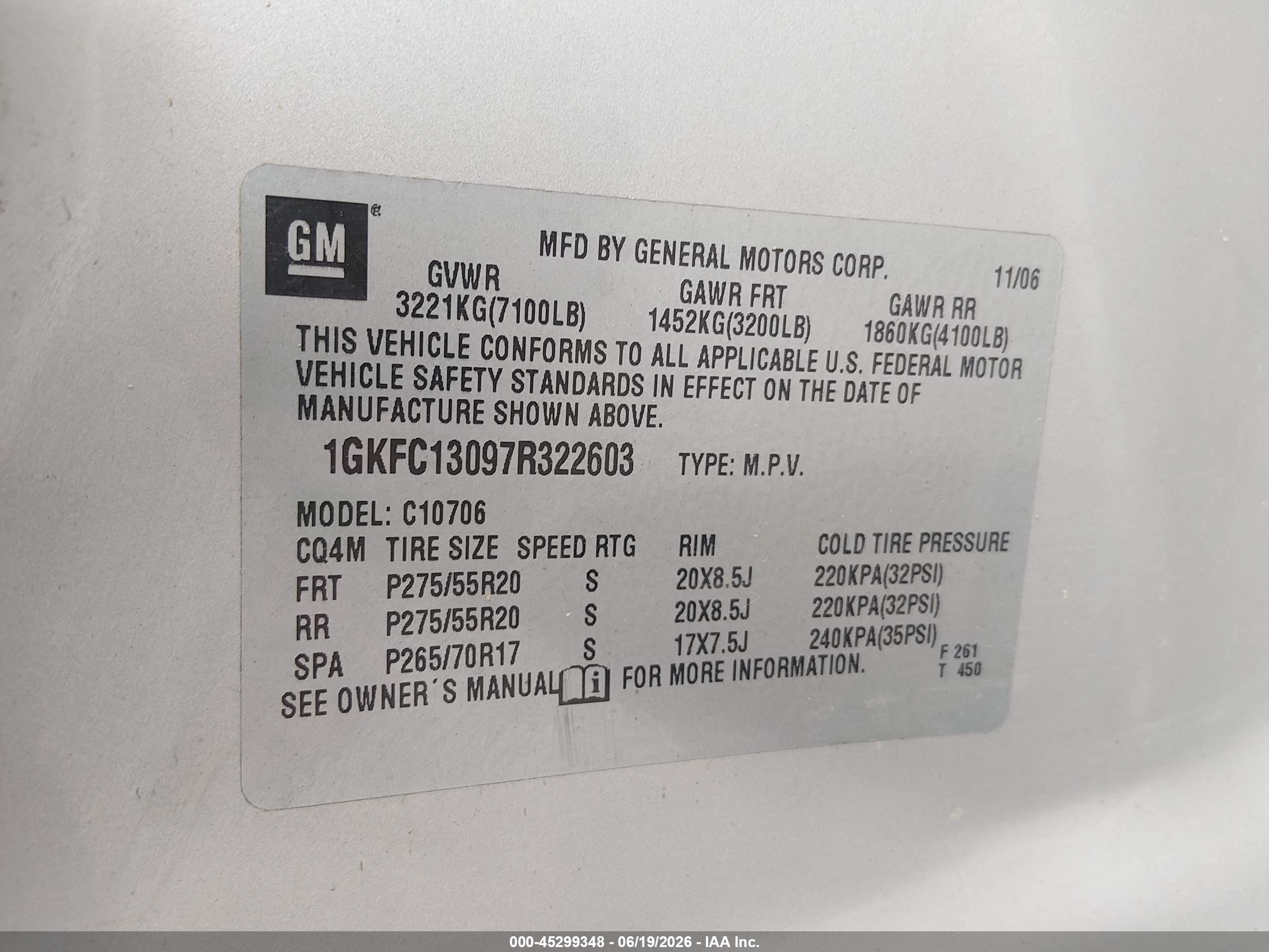 2007 Gmc Yukon Slt Silver vin: 1GKFC13097R322603