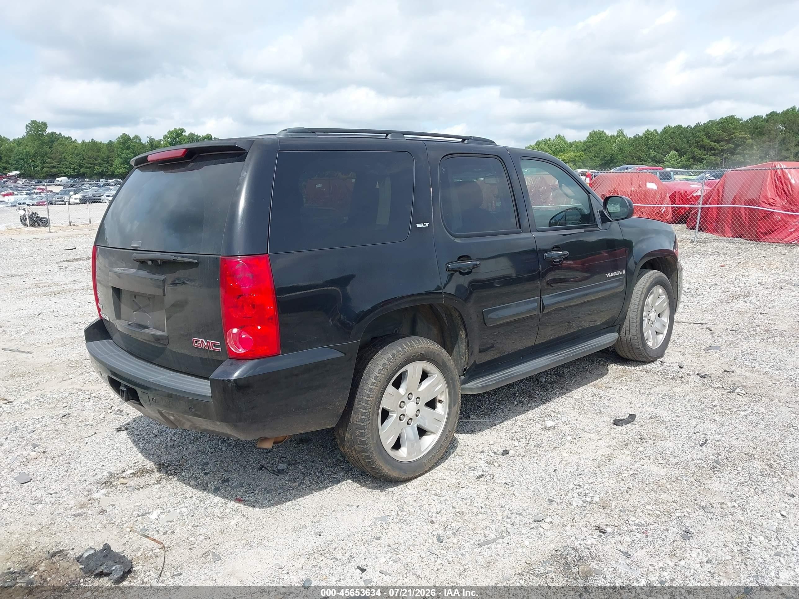 2008 Gmc Yukon Slt Black vin: 1GKFC13098R226598