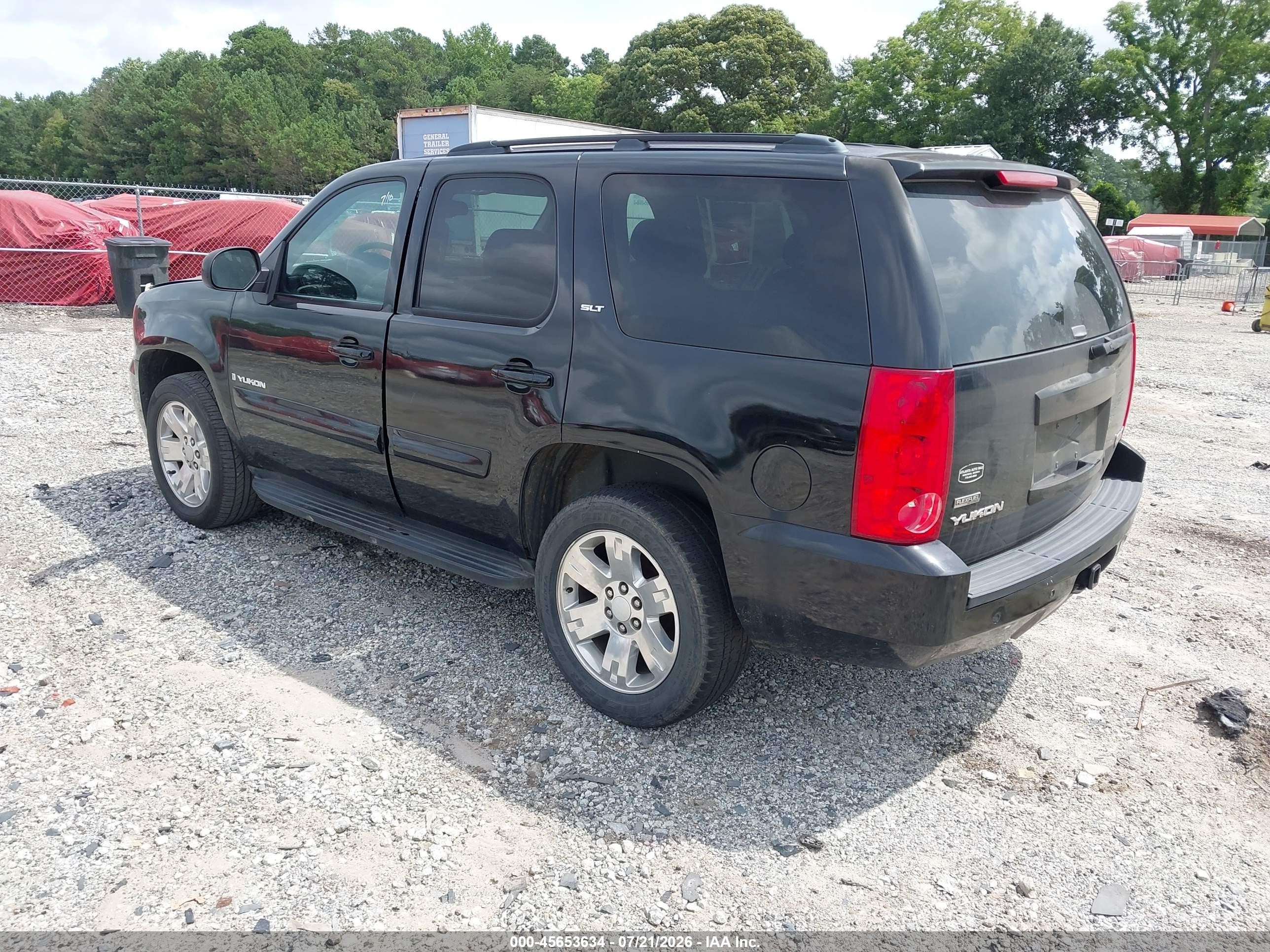 2008 Gmc Yukon Slt Black vin: 1GKFC13098R226598