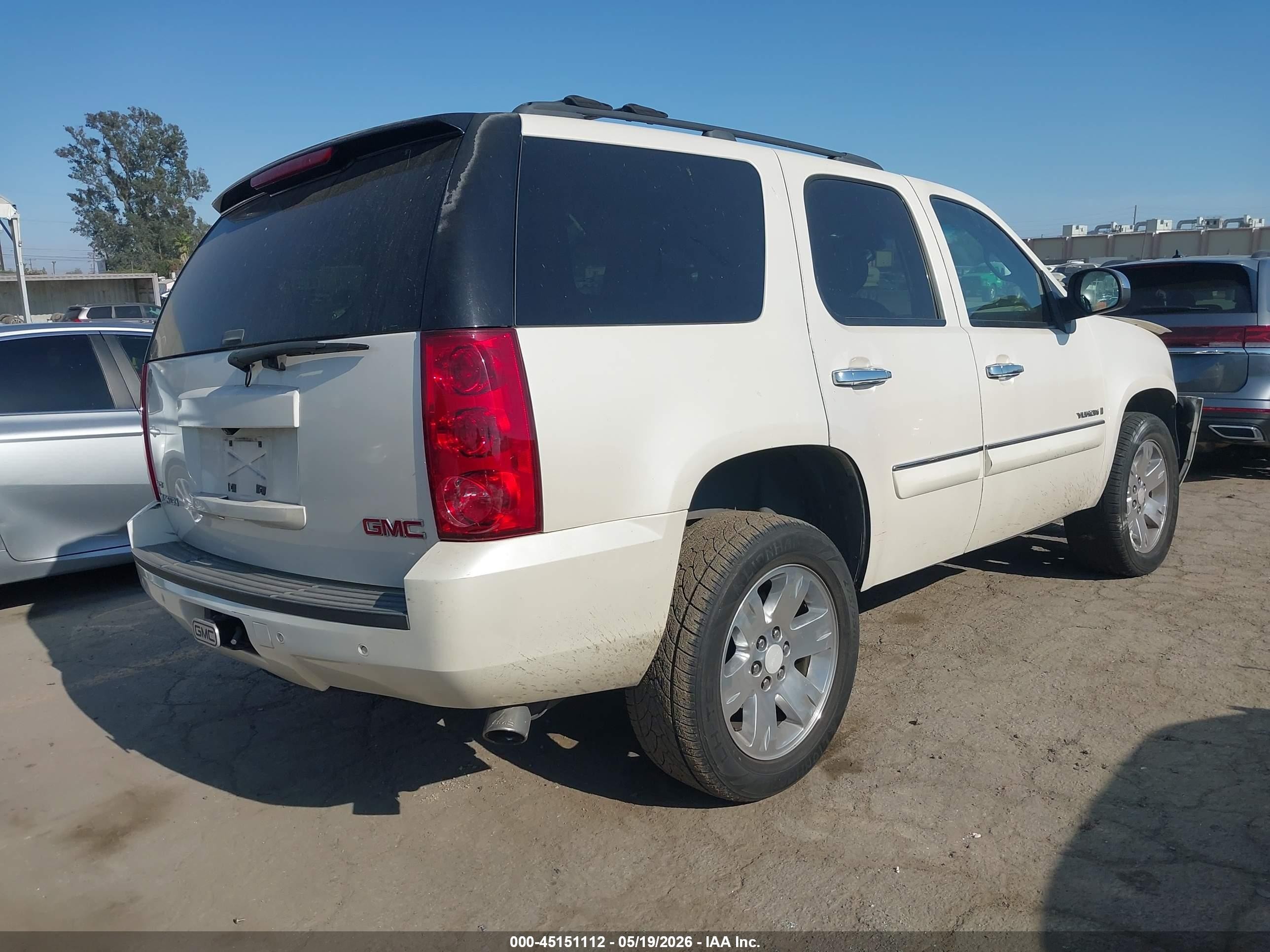 2008 Gmc Yukon Slt White vin: 1GKFC13098R230103