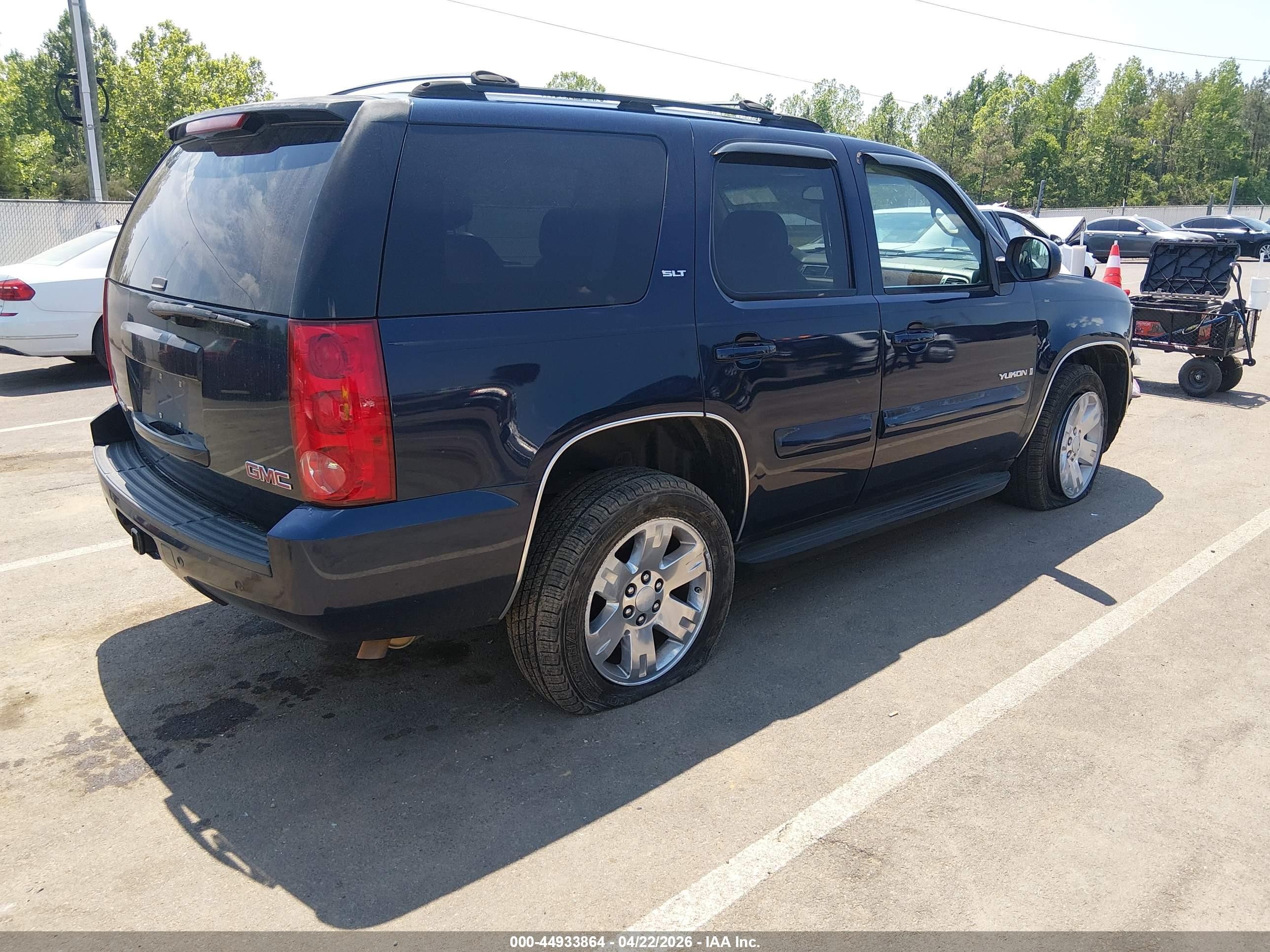 2007 Gmc Yukon Slt Blue vin: 1GKFC130X7R276943