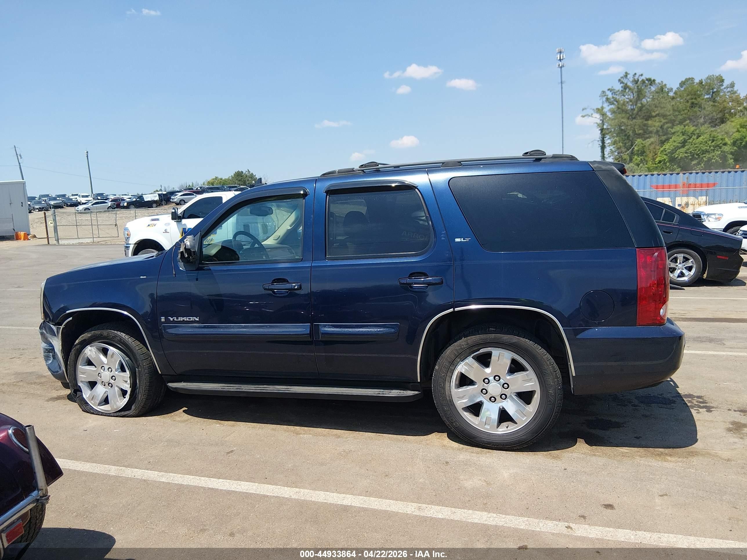2007 Gmc Yukon Slt Blue vin: 1GKFC130X7R276943