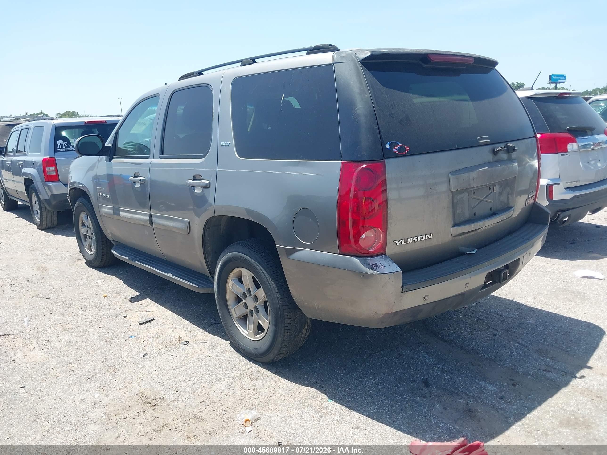 2007 Gmc Yukon Slt Gray vin: 1GKFC130X7R310251