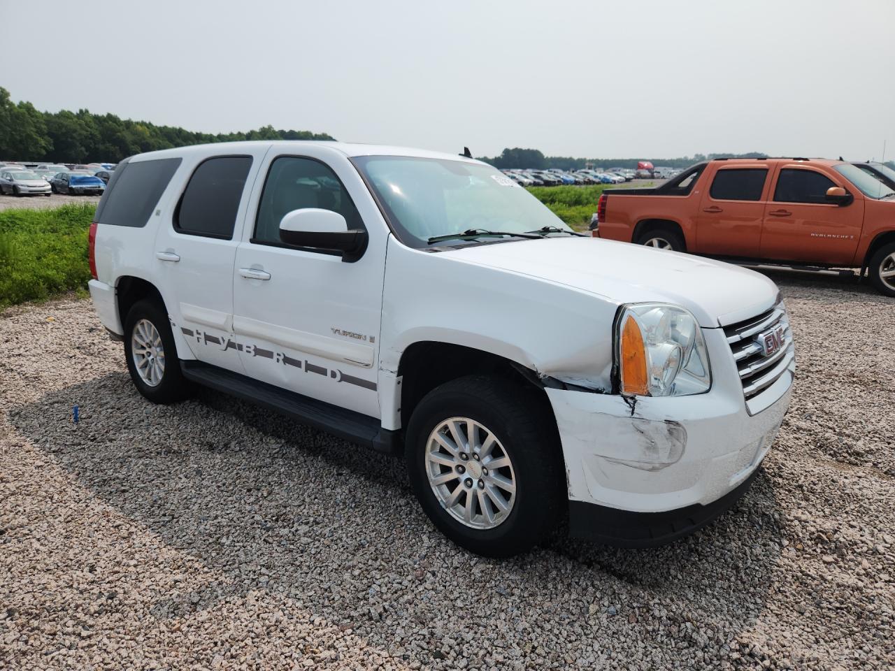 2008 Gmc Yukon Hybrid White vin: 1GKFC13588R220948