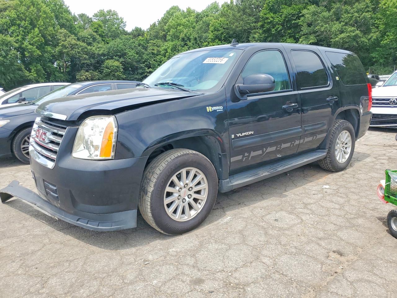 2008 Gmc Yukon Hybrid Черный vin: 1GKFC13598R203043