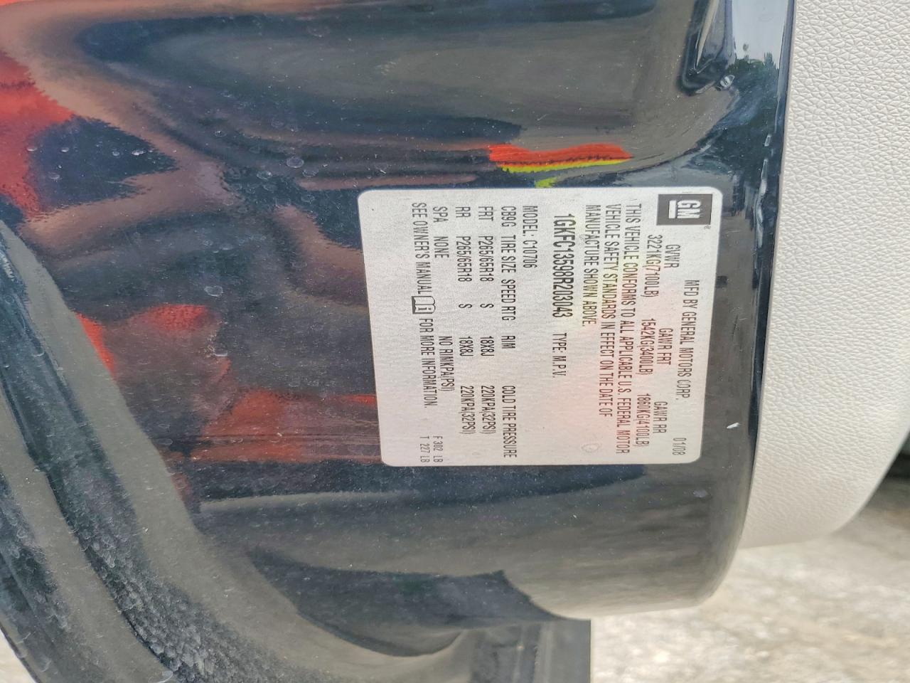 2008 Gmc Yukon Hybrid Черный vin: 1GKFC13598R203043