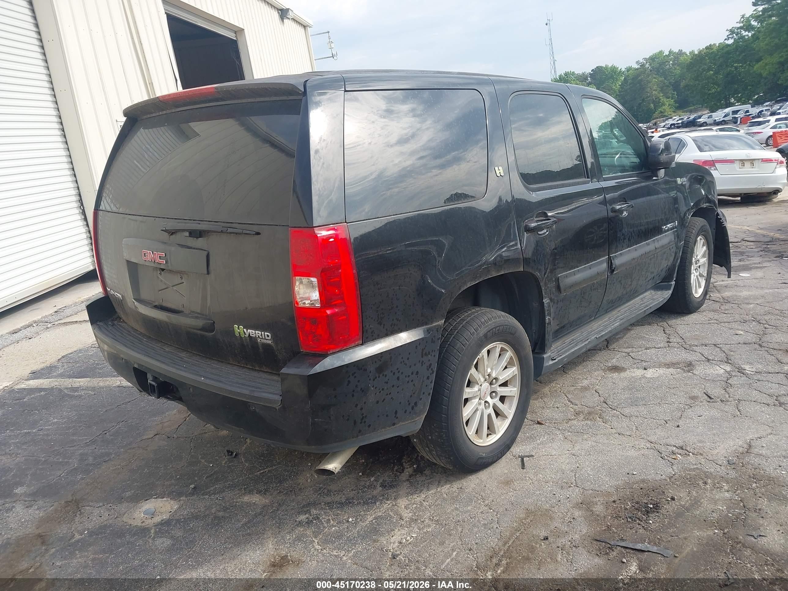 2008 Gmc Yukon Hybrid Black vin: 1GKFC135X8R206405