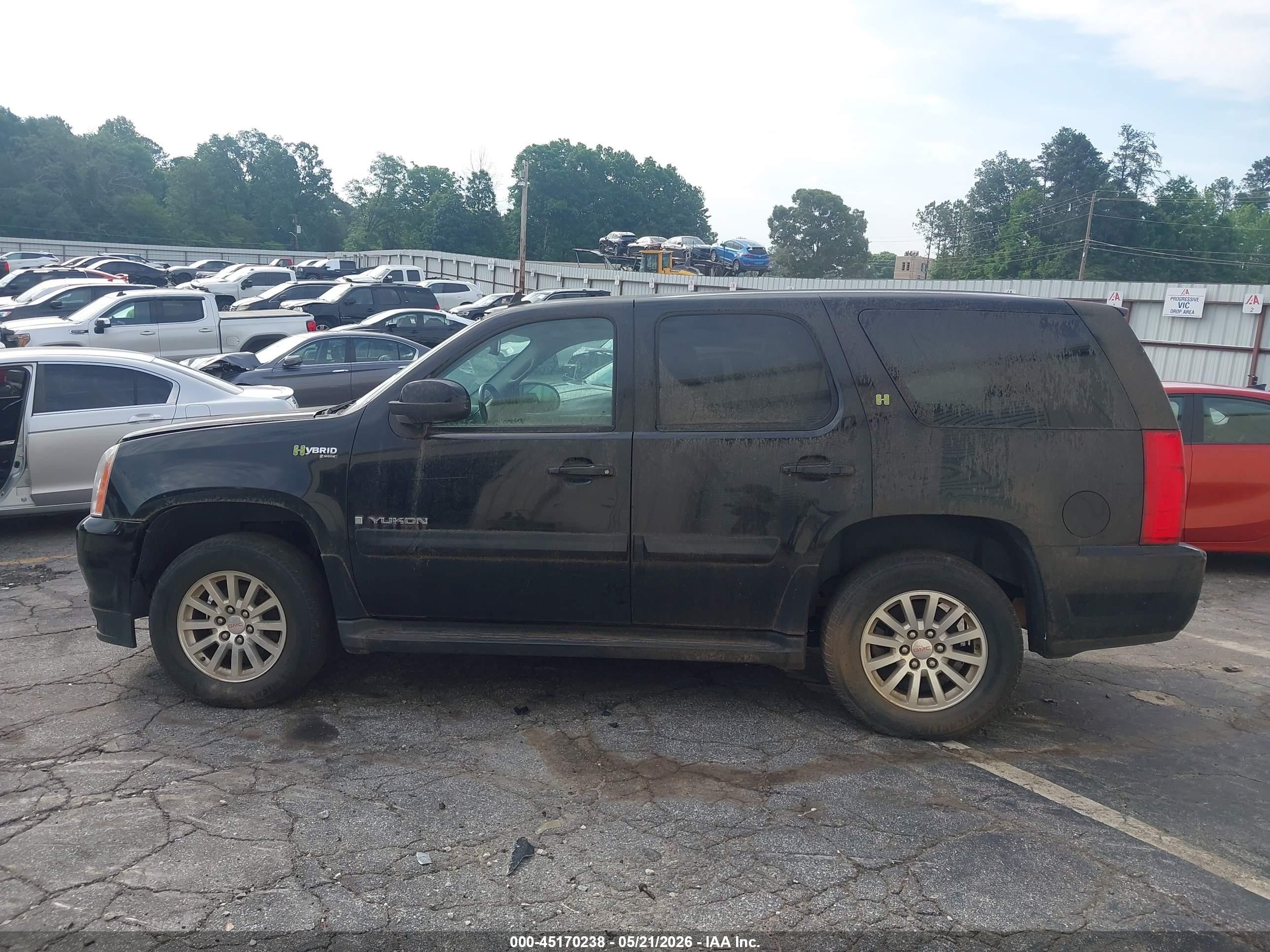 2008 Gmc Yukon Hybrid Black vin: 1GKFC135X8R206405