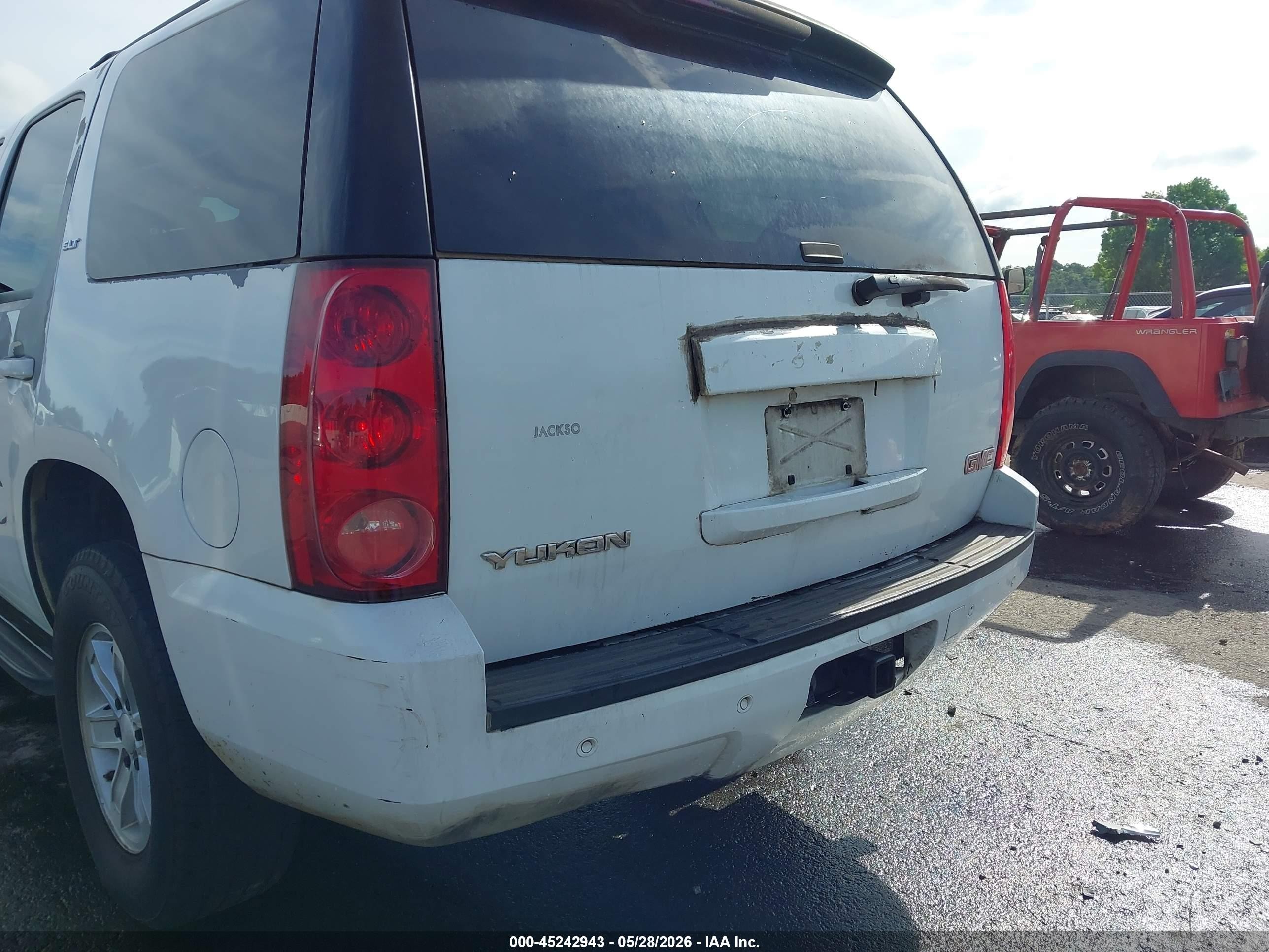 2007 Gmc Yukon Slt White vin: 1GKFC13J07J102662