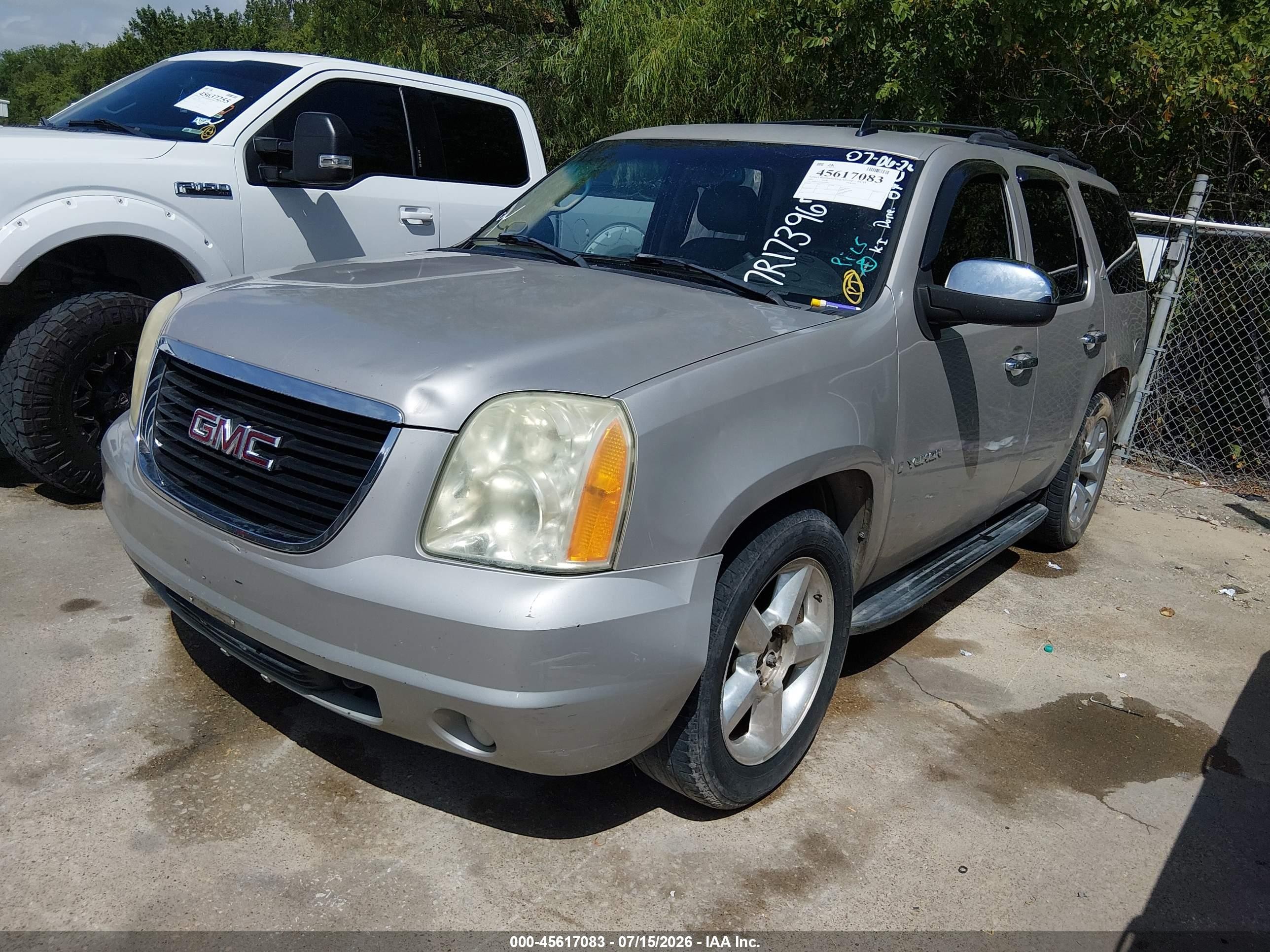 2007 Gmc Yukon Slt Champagne vin: 1GKFC13J17R173967