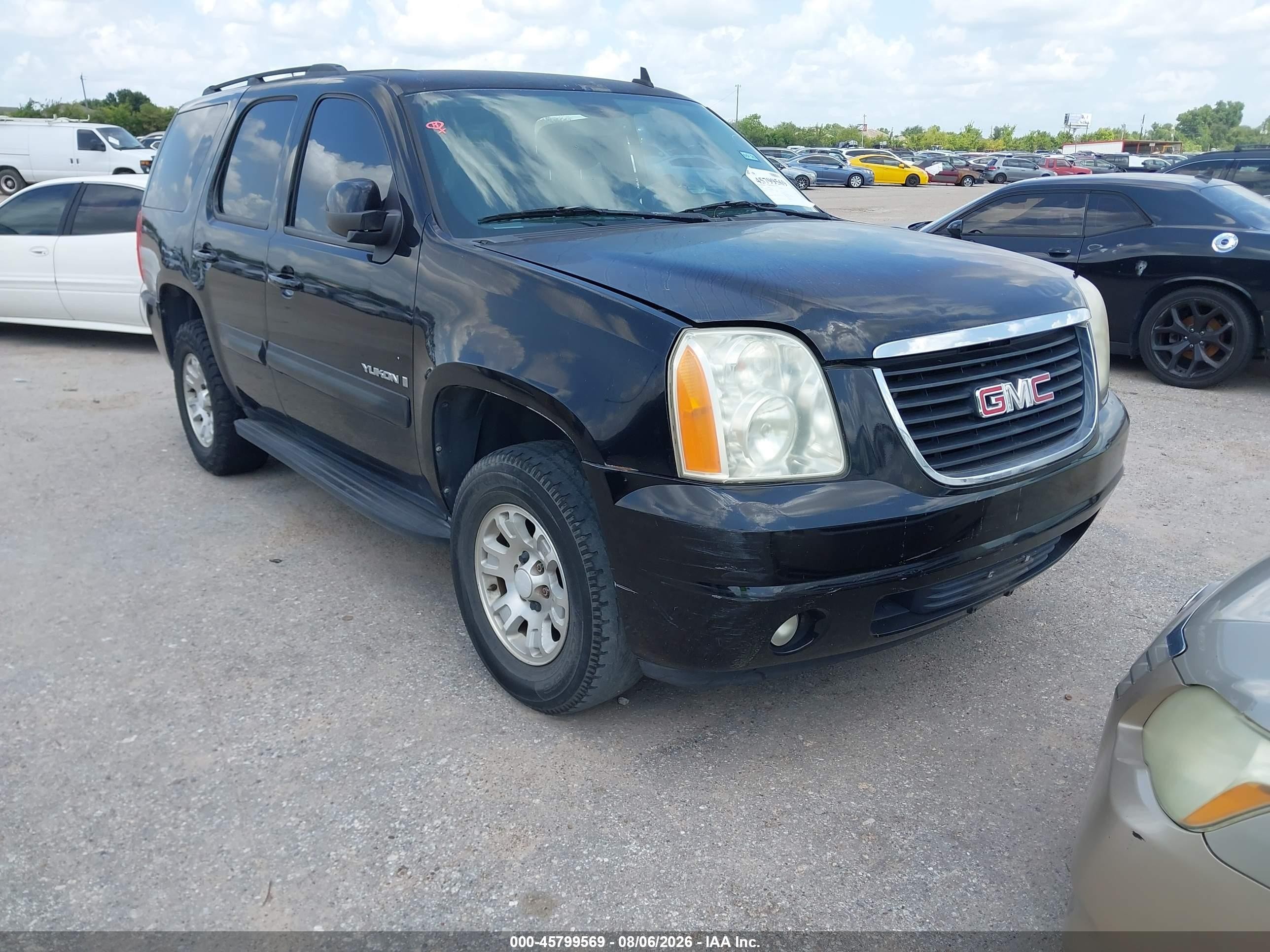 2008 Gmc Yukon Sle Black vin: 1GKFC13J18R189376