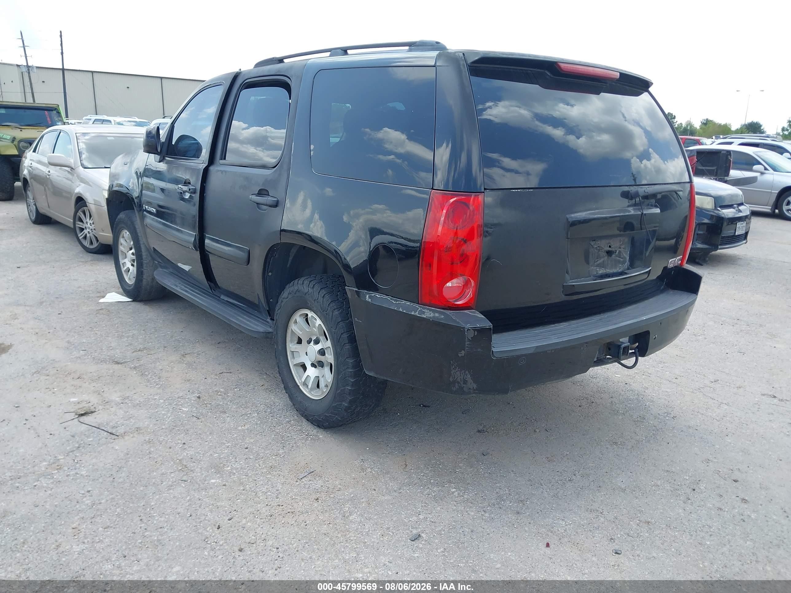 2008 Gmc Yukon Sle Black vin: 1GKFC13J18R189376