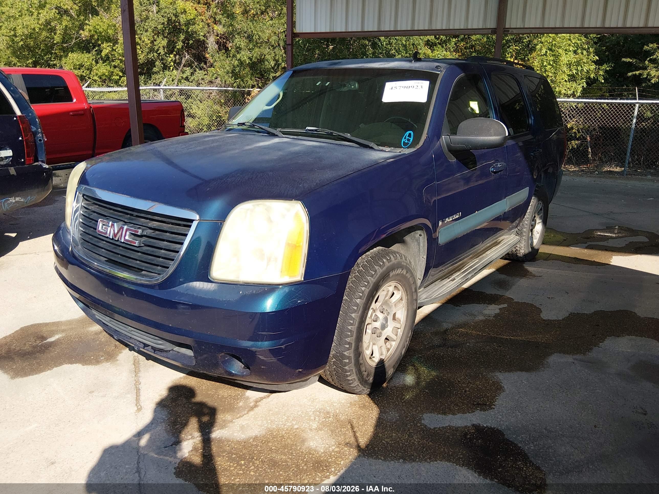 2007 Gmc Yukon Sle Blue vin: 1GKFC13J27R266125