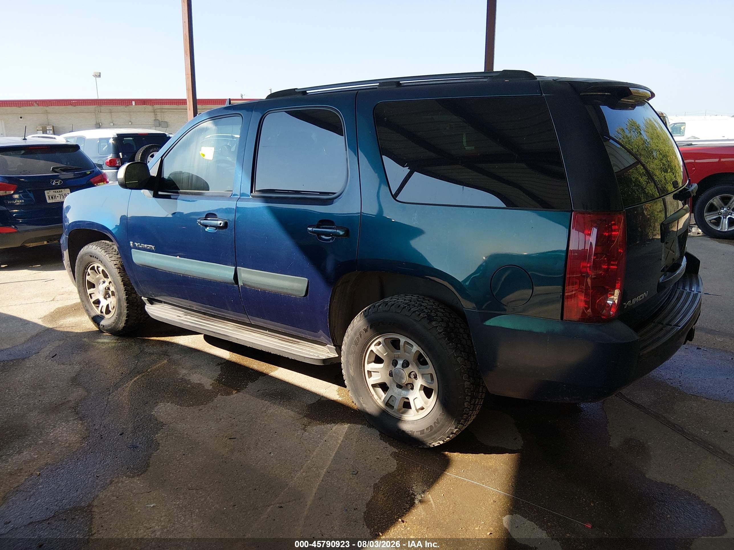 2007 Gmc Yukon Sle Blue vin: 1GKFC13J27R266125