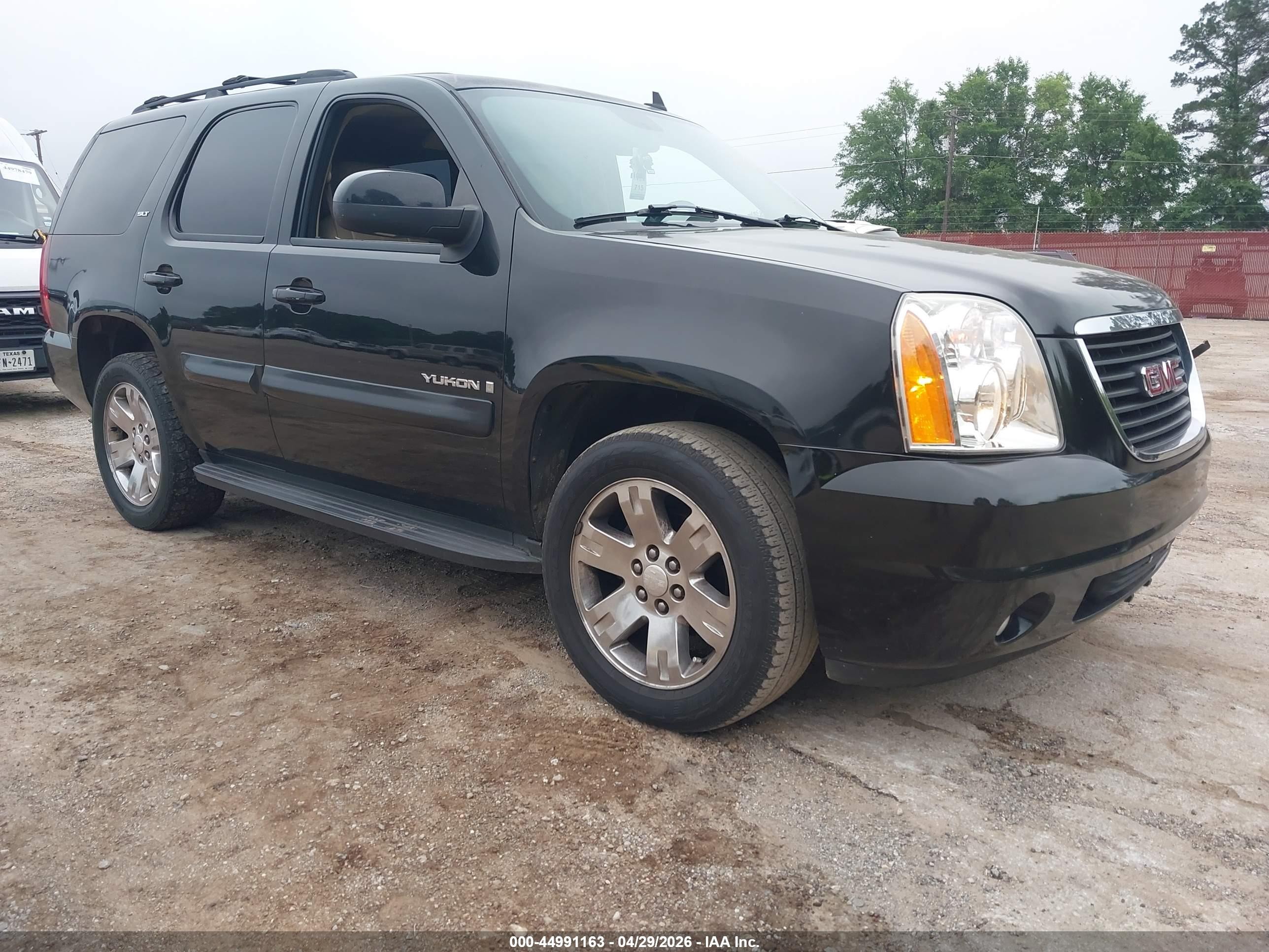 2007 Gmc Yukon Slt Black vin: 1GKFC13J37R355928