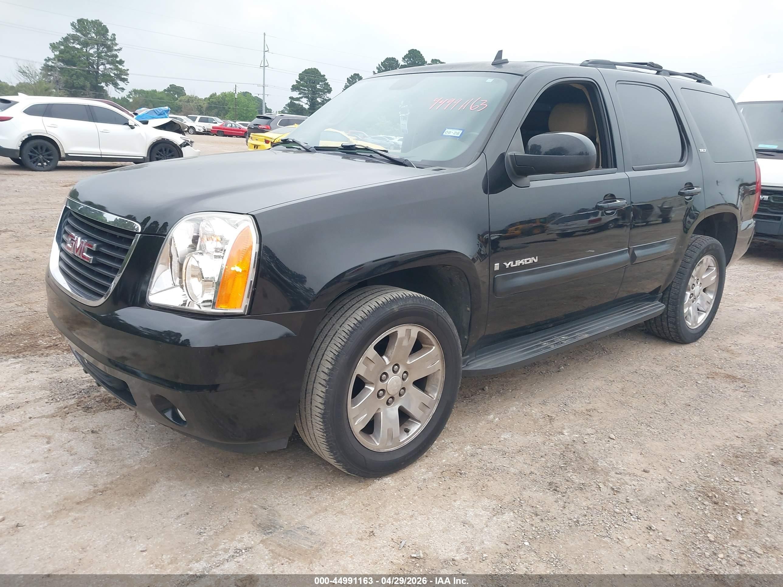 2007 Gmc Yukon Slt Black vin: 1GKFC13J37R355928