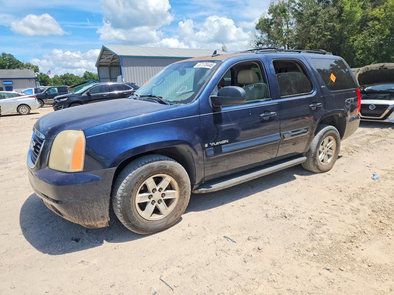 2007 Gmc Yukon Blue vin: 1GKFC13J37R371899