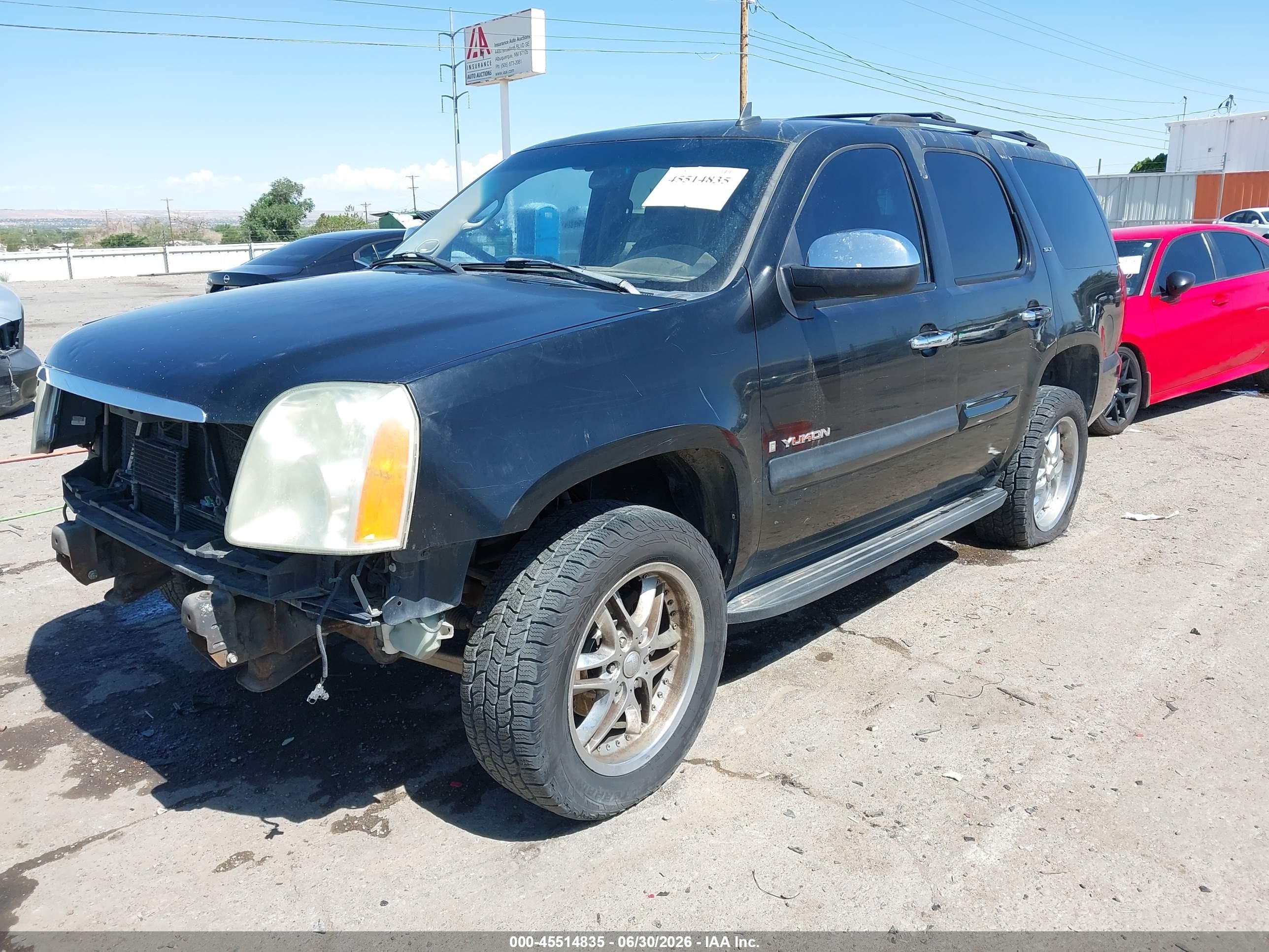 2007 Gmc Yukon Slt Black vin: 1GKFC13J67R154654