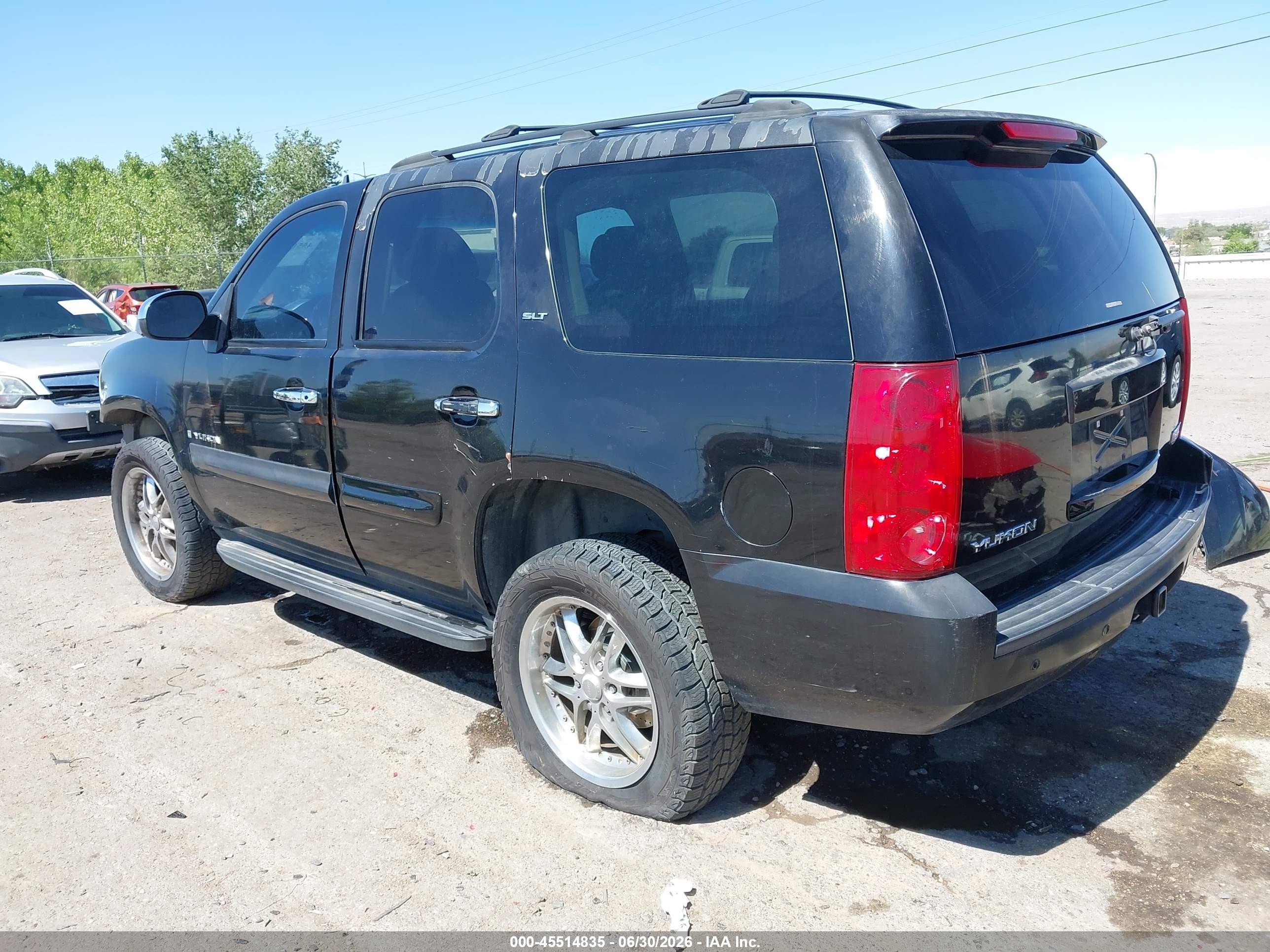 2007 Gmc Yukon Slt Black vin: 1GKFC13J67R154654